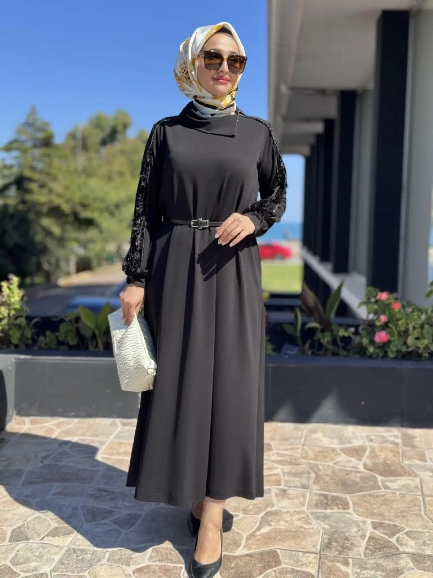 Misswhence Kadife Detaylı Elbise 38800