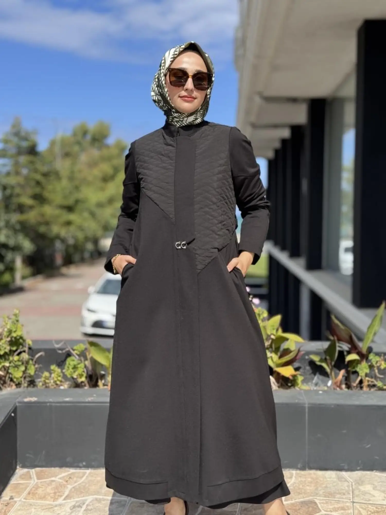 Misswhence Kapitone Detaylı Viskon Pardesü 38527