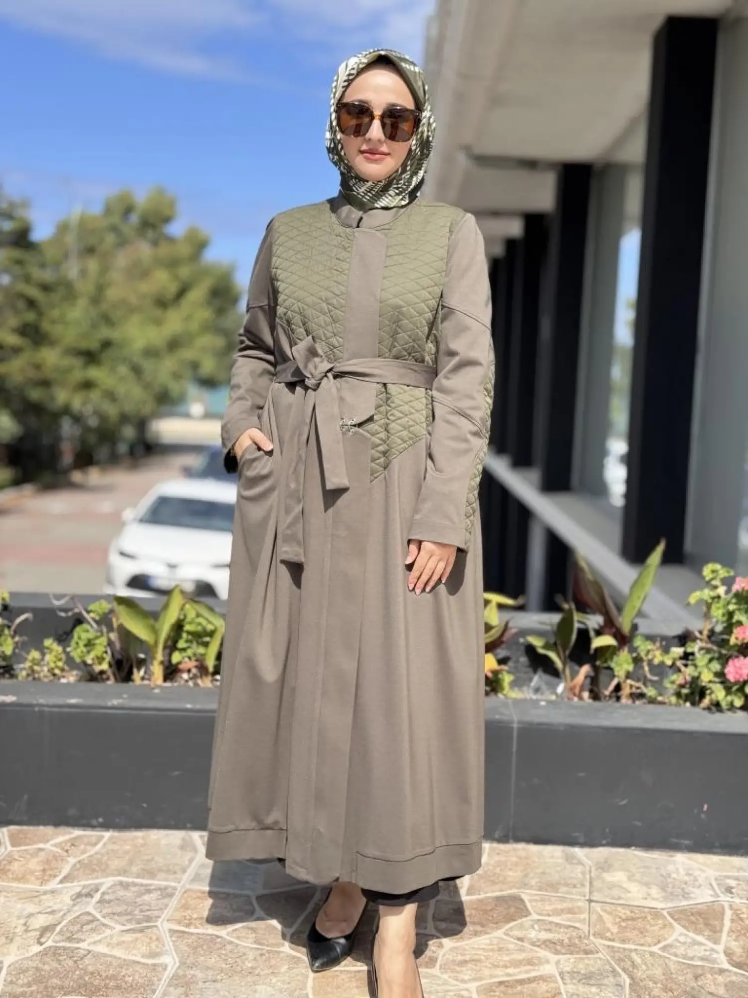 Misswhence Kapitone Detaylı Viskon Pardesü 38527