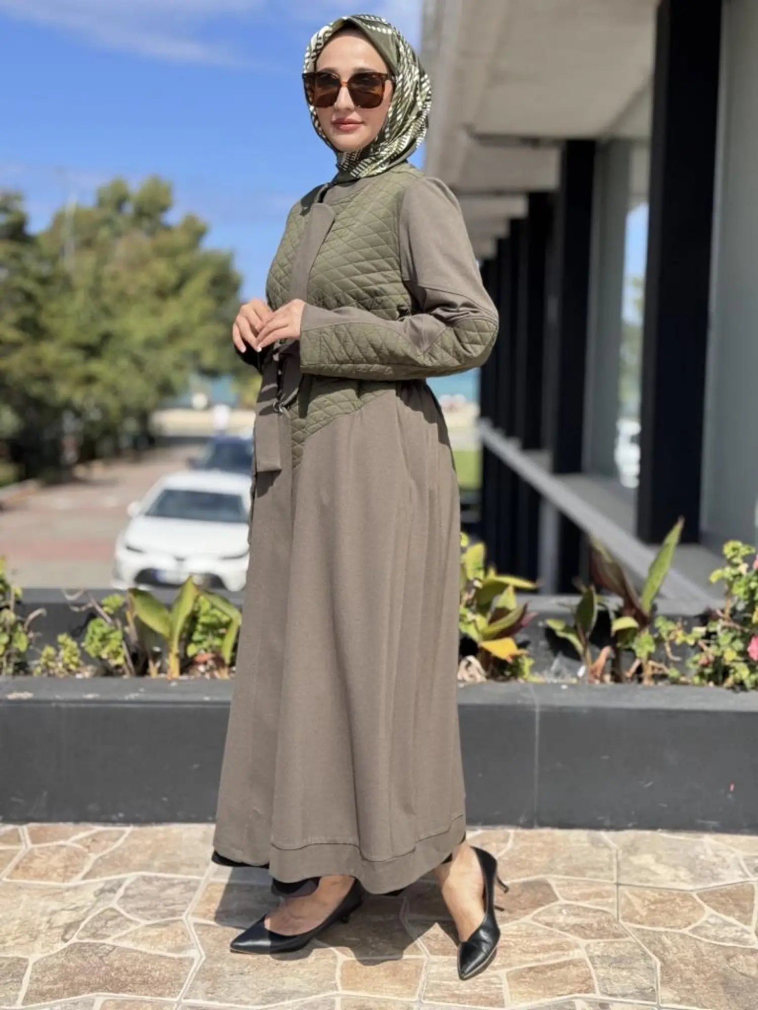 Misswhence Kapitone Detaylı Viskon Pardesü 38527