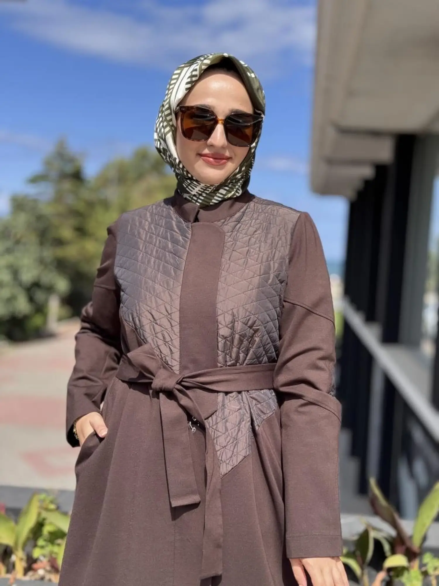 Misswhence Kapitone Detaylı Viskon Pardesü 38527