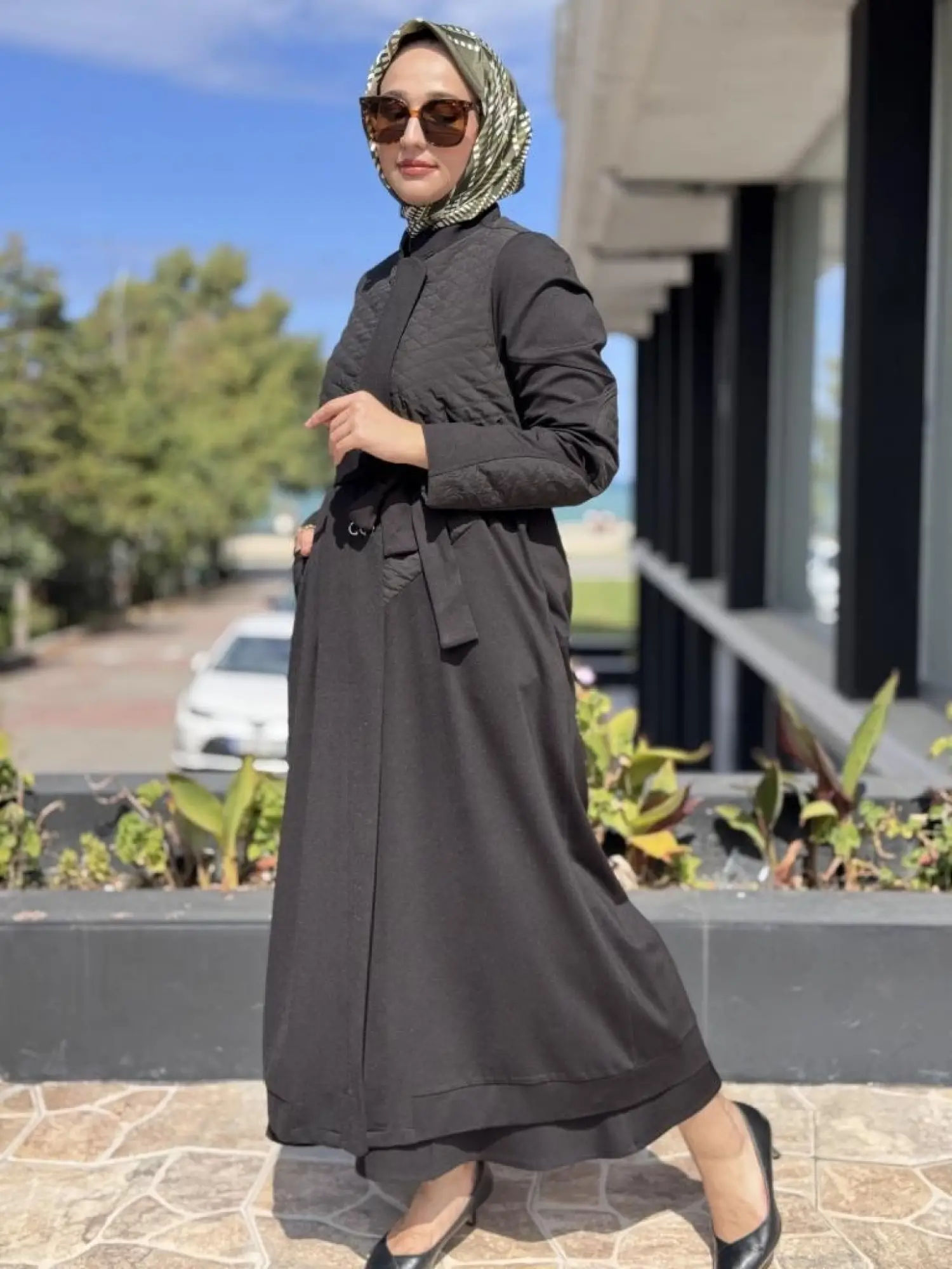 Misswhence Kapitone Detaylı Viskon Pardesü 38527