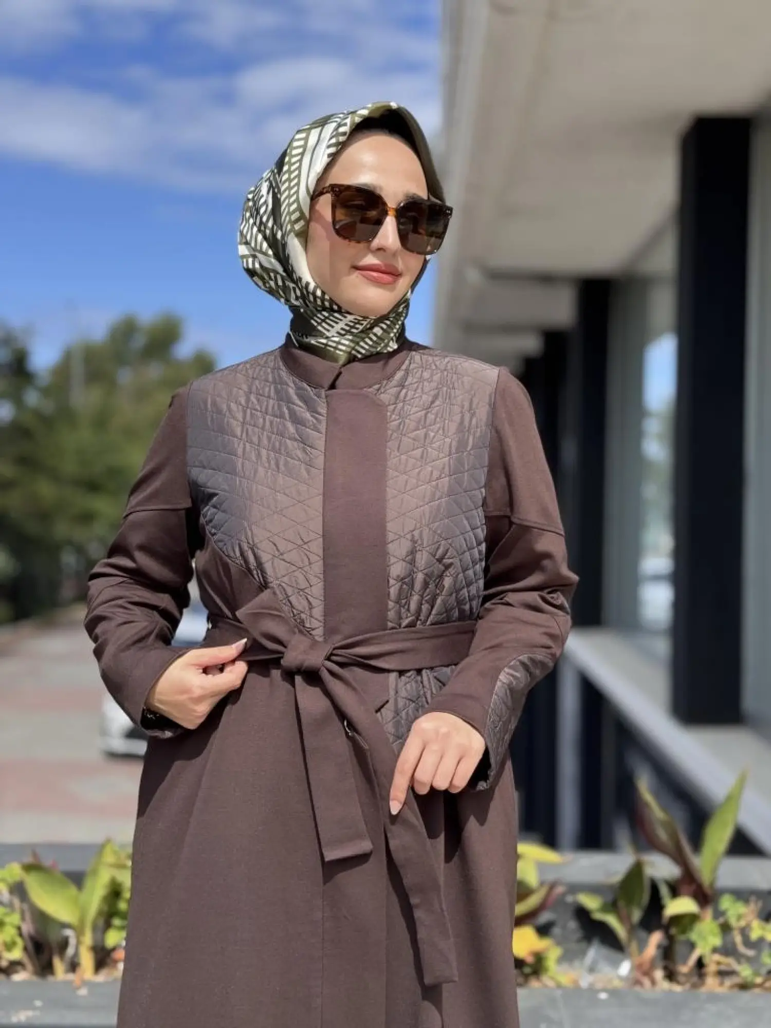 Misswhence Kapitone Detaylı Viskon Pardesü 38527