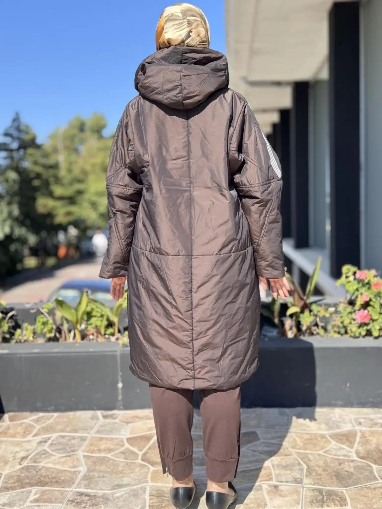 Misswhence Kapüşonlu Çıtçıtlı Şişme Mont 38501