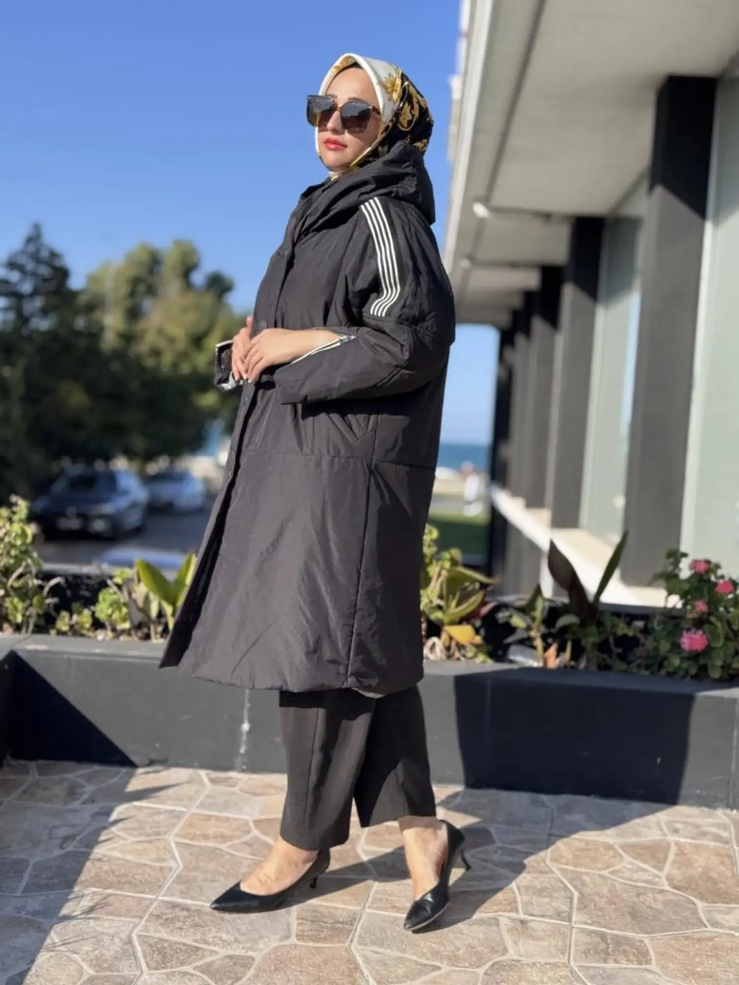 Misswhence Kapüşonlu Çıtçıtlı Şişme Mont 38501