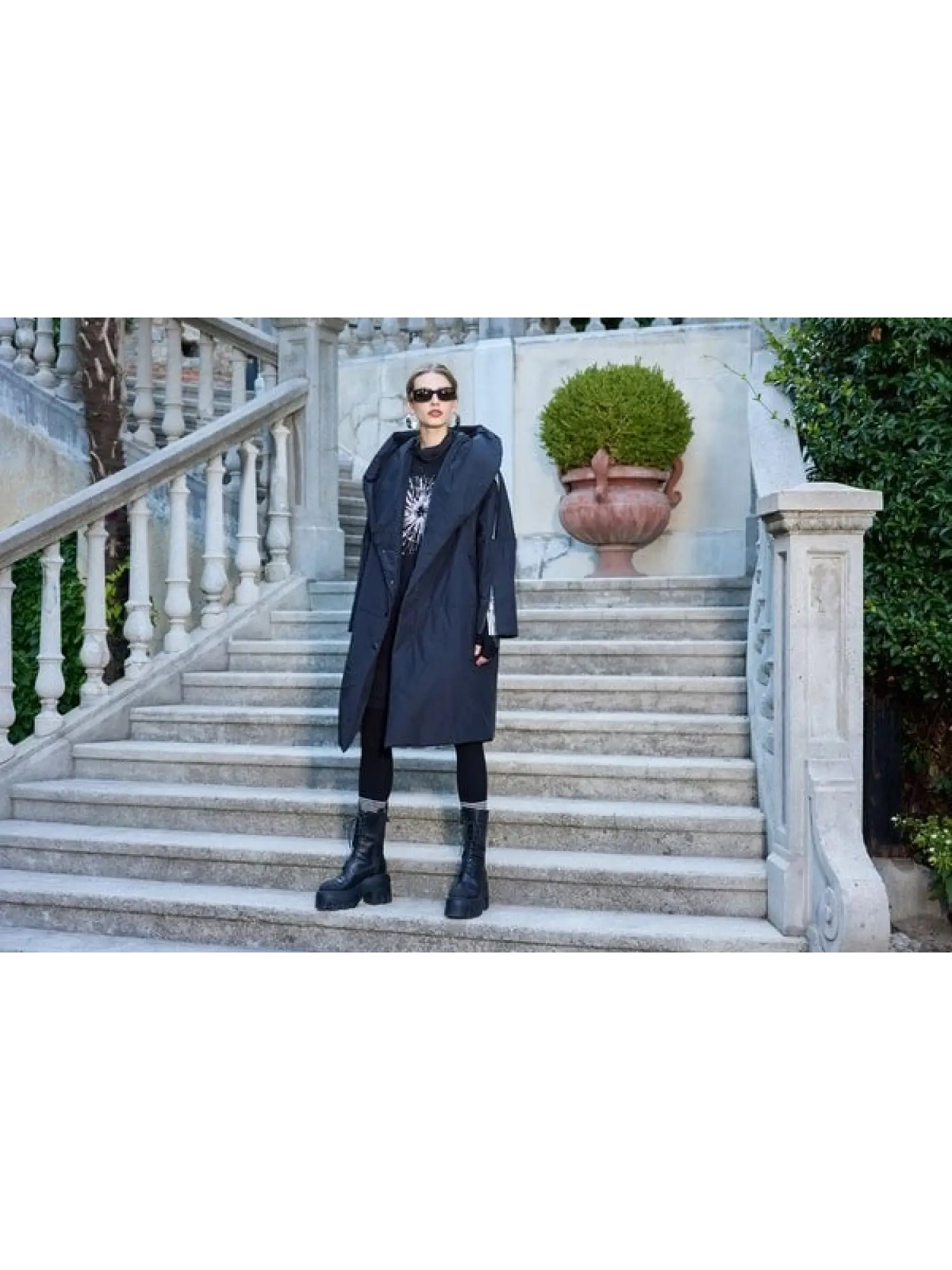 Misswhence Kapüşonlu Çıtçıtlı Şişme Mont 38501