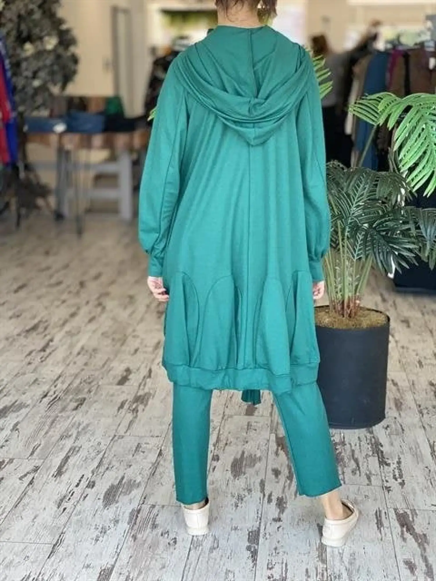 MİSSWHENCE KAPÜŞONLU İNCE ÖRME KAP PANTOLON TAKIM 33407