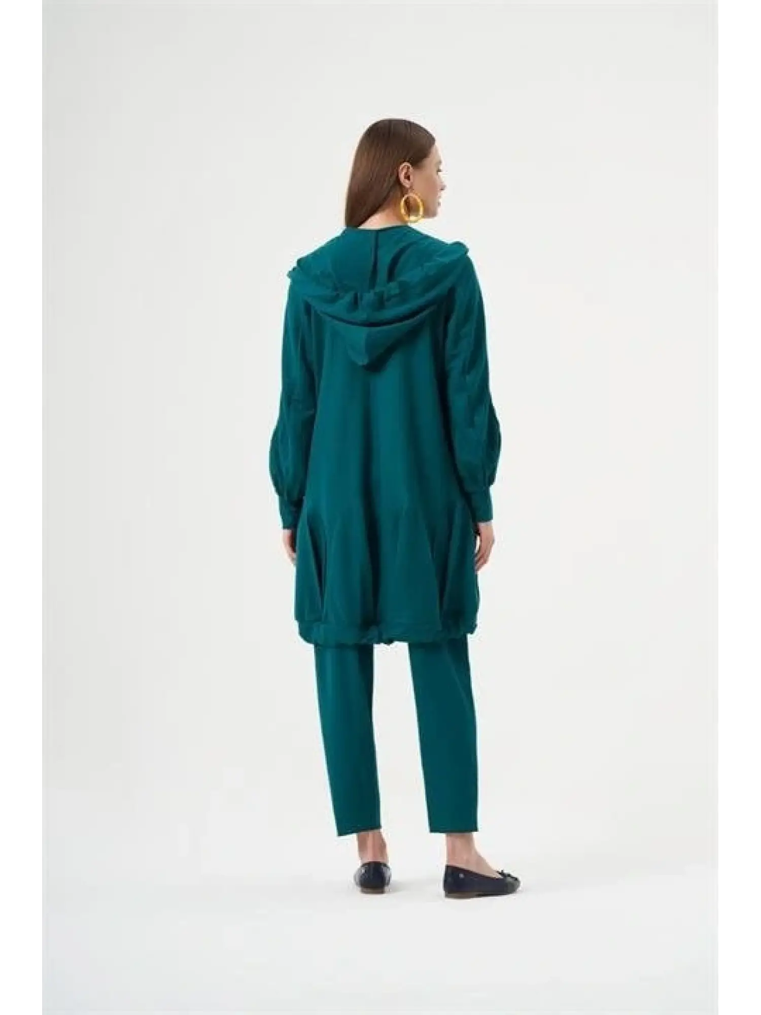 MİSSWHENCE KAPÜŞONLU İNCE ÖRME KAP PANTOLON TAKIM 33407