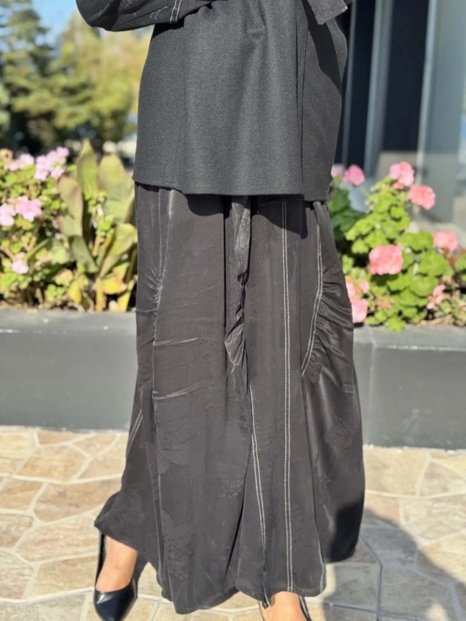 Misswhence Keçe Yelekli Cupra İpek Elbise 36819