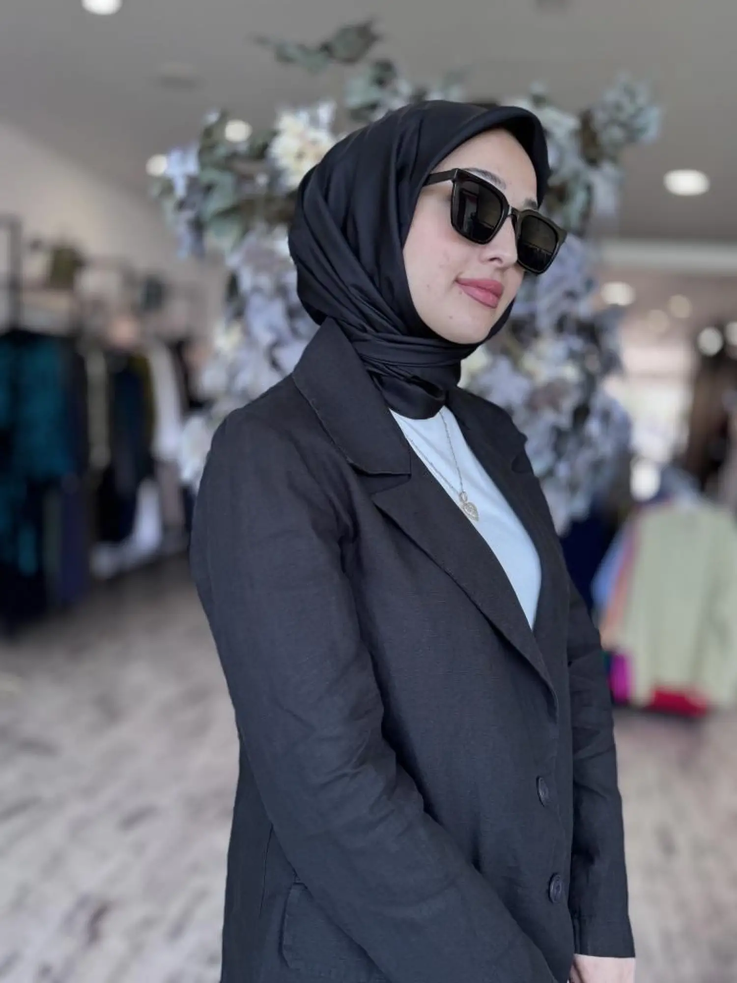 Misswhence Keten Kruvaze Ceket Pantolon Takım 37207