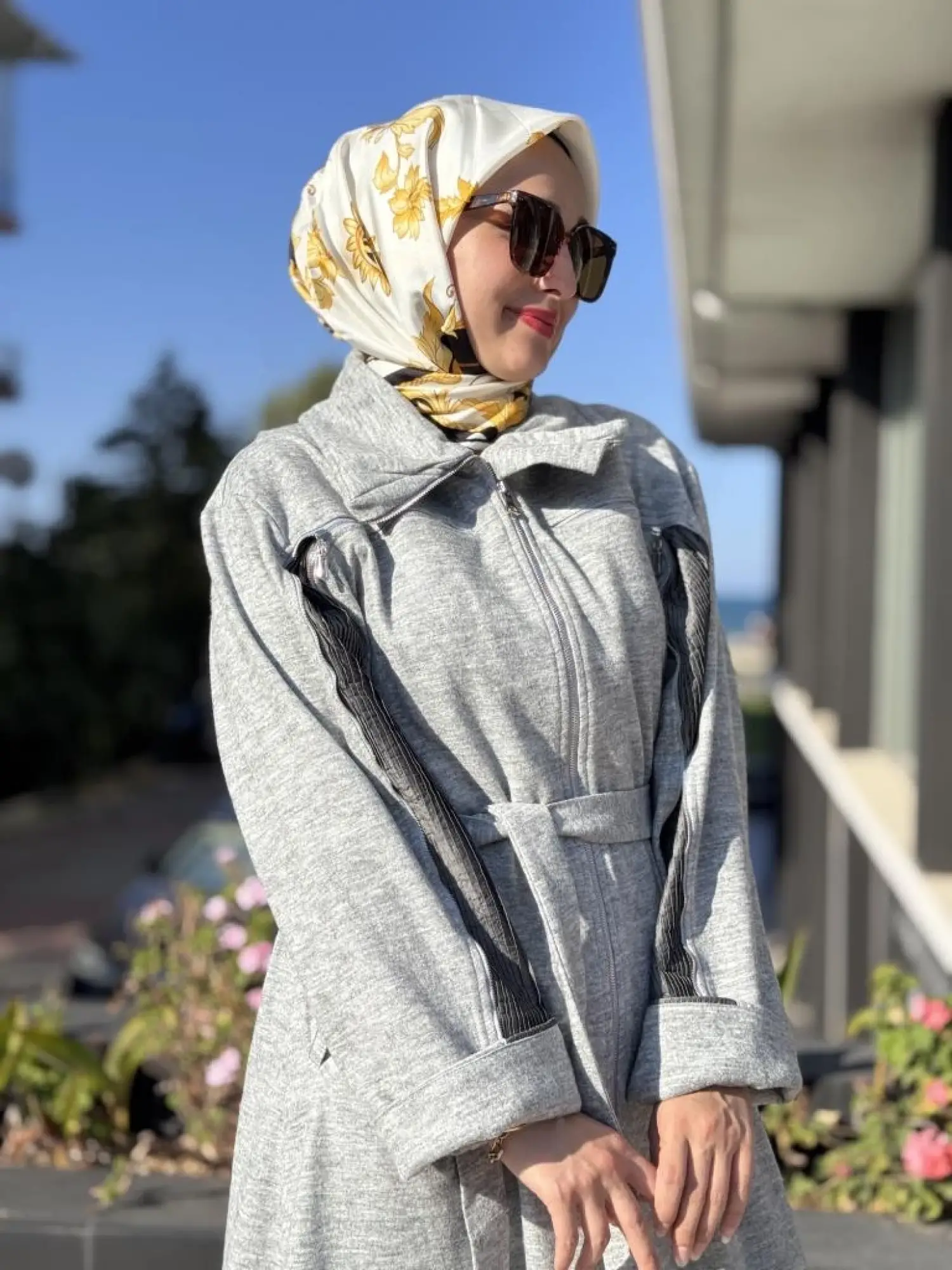 Misswhence Kol/Gögüs Drape ve Fermuar Detaylı Pardesü 38505