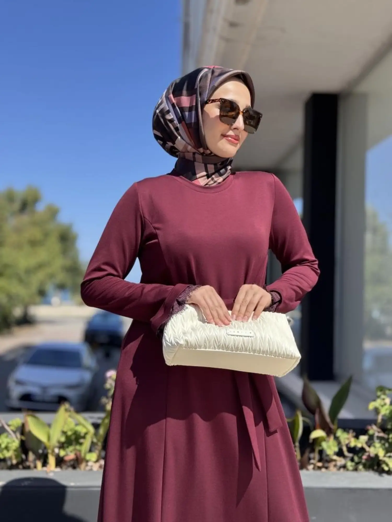 Misswhence Kol ve Etek Ucu Dantelli Elbise 38823