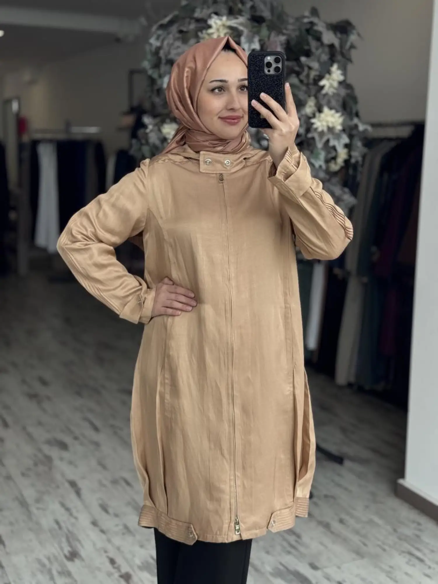 Misswhence Kolları Nervürlü Chanel Keten Kap 37404