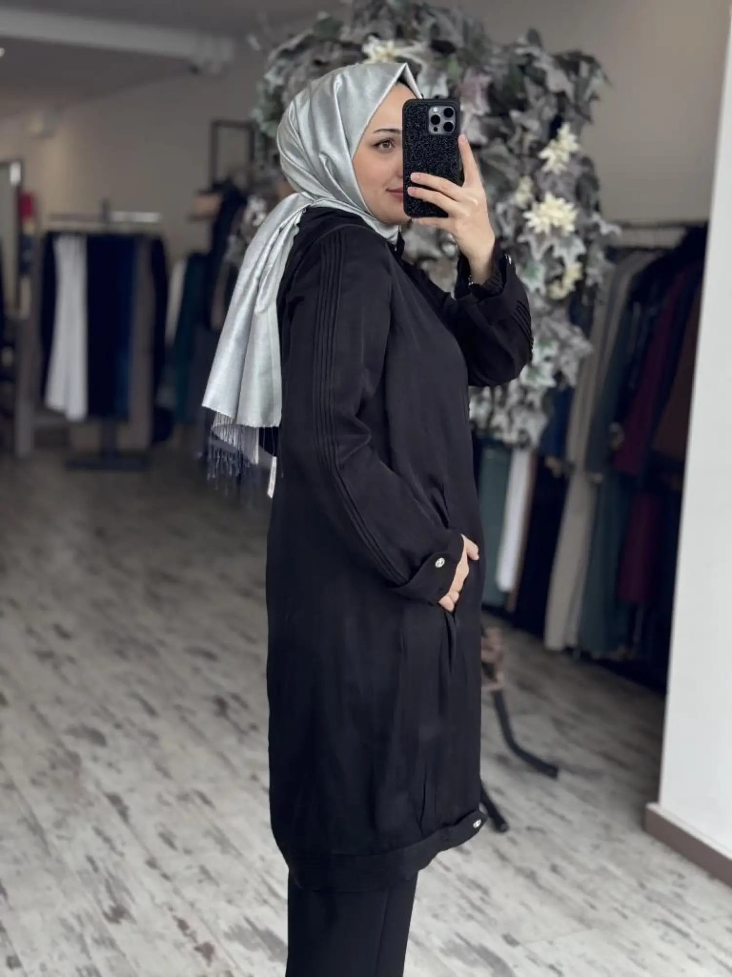 Misswhence Kolları Nervürlü Chanel Keten Kap 37404