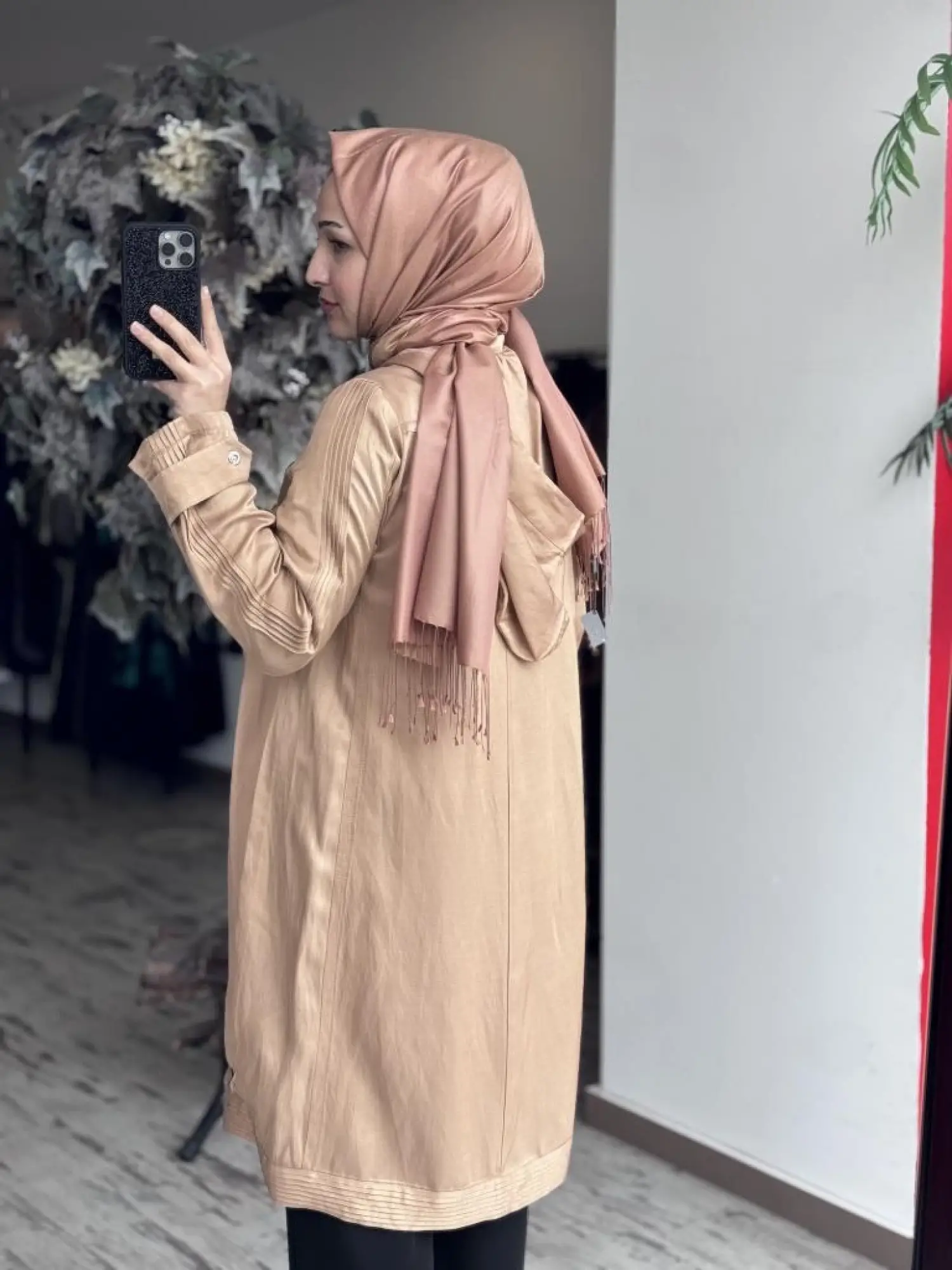 Misswhence Kolları Nervürlü Chanel Keten Kap 37404