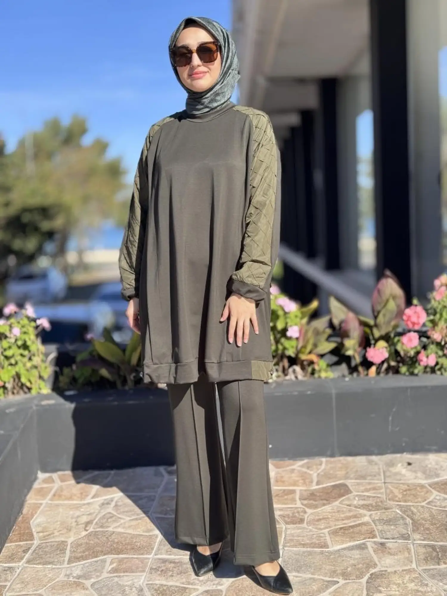 Misswhence Kolu Teknik Kumaş ve Dikiş Detaylı Tunik 38040