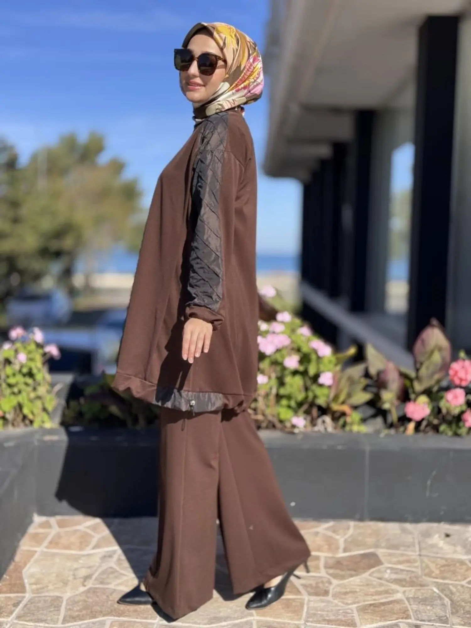 Misswhence Kolu Teknik Kumaş ve Dikiş Detaylı Tunik 38040