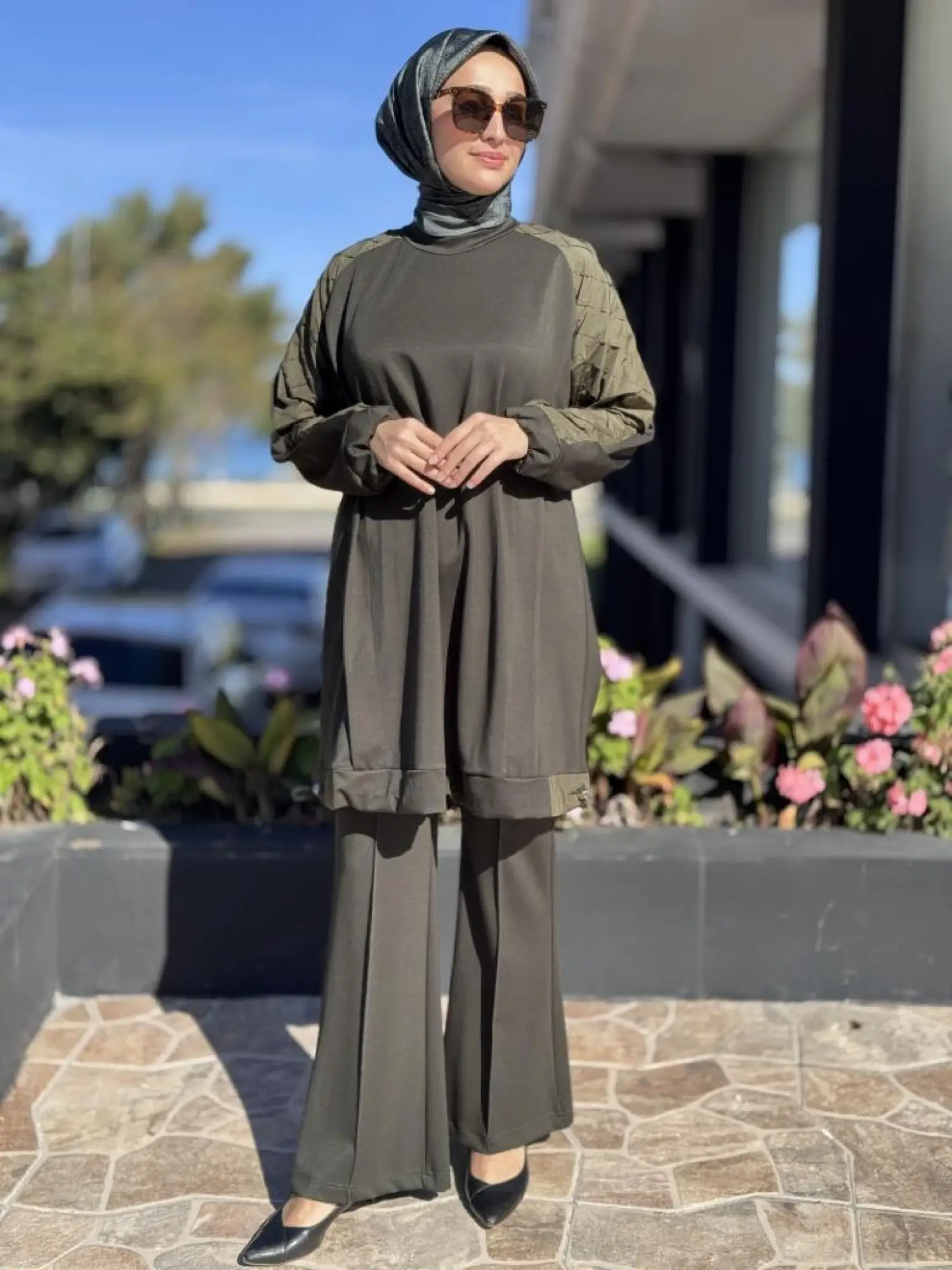 Misswhence Kolu Teknik Kumaş ve Dikiş Detaylı Tunik 38040