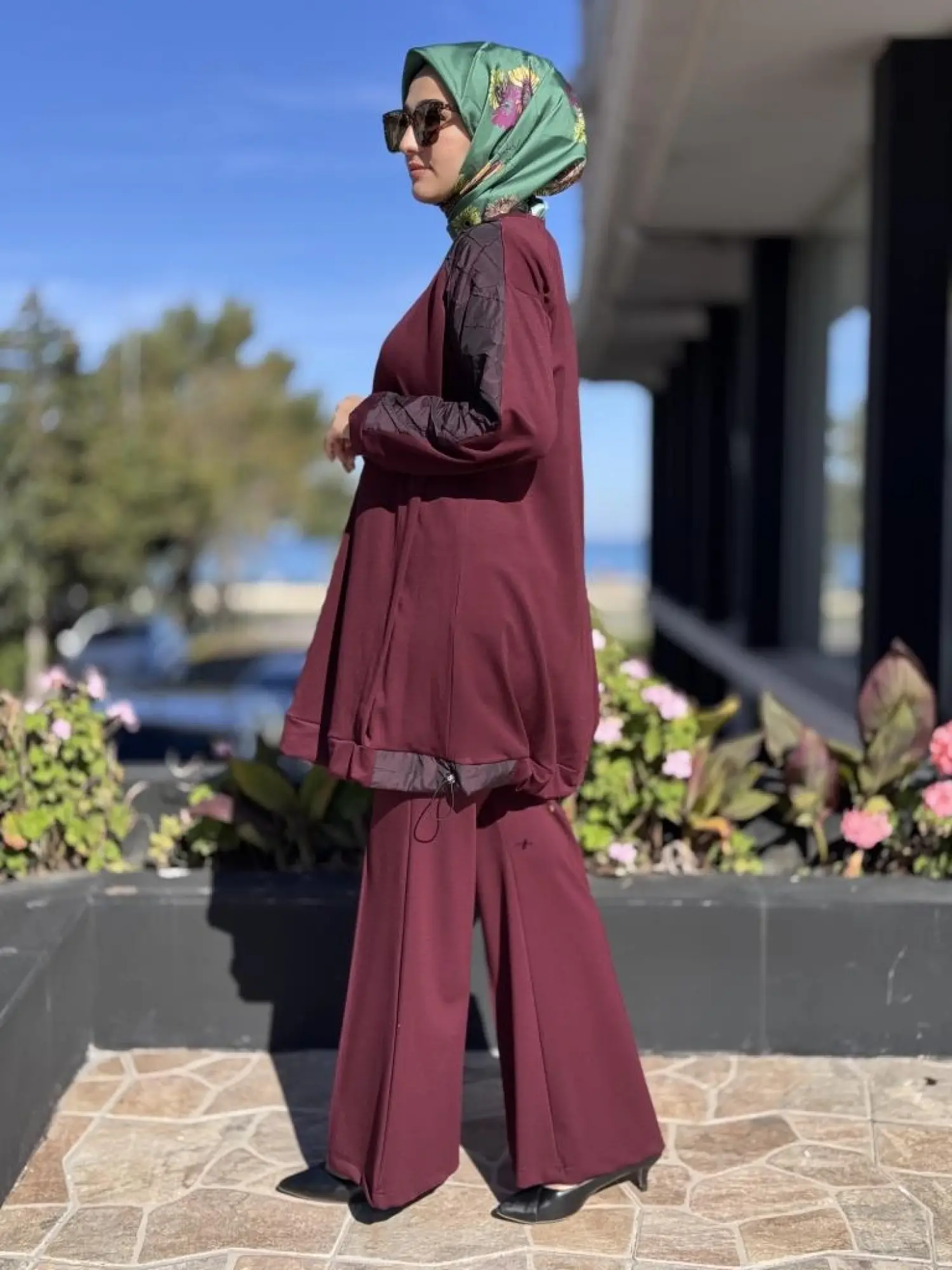 Misswhence Kolu Teknik Kumaş ve Dikiş Detaylı Tunik 38040