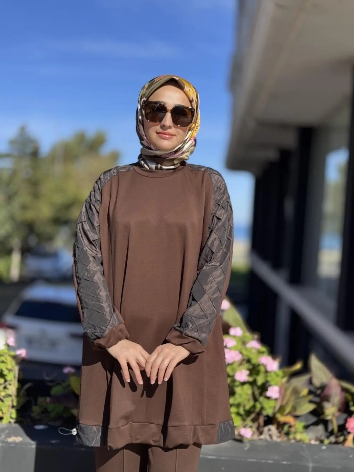 Misswhence Kolu Teknik Kumaş ve Dikiş Detaylı Tunik 38040