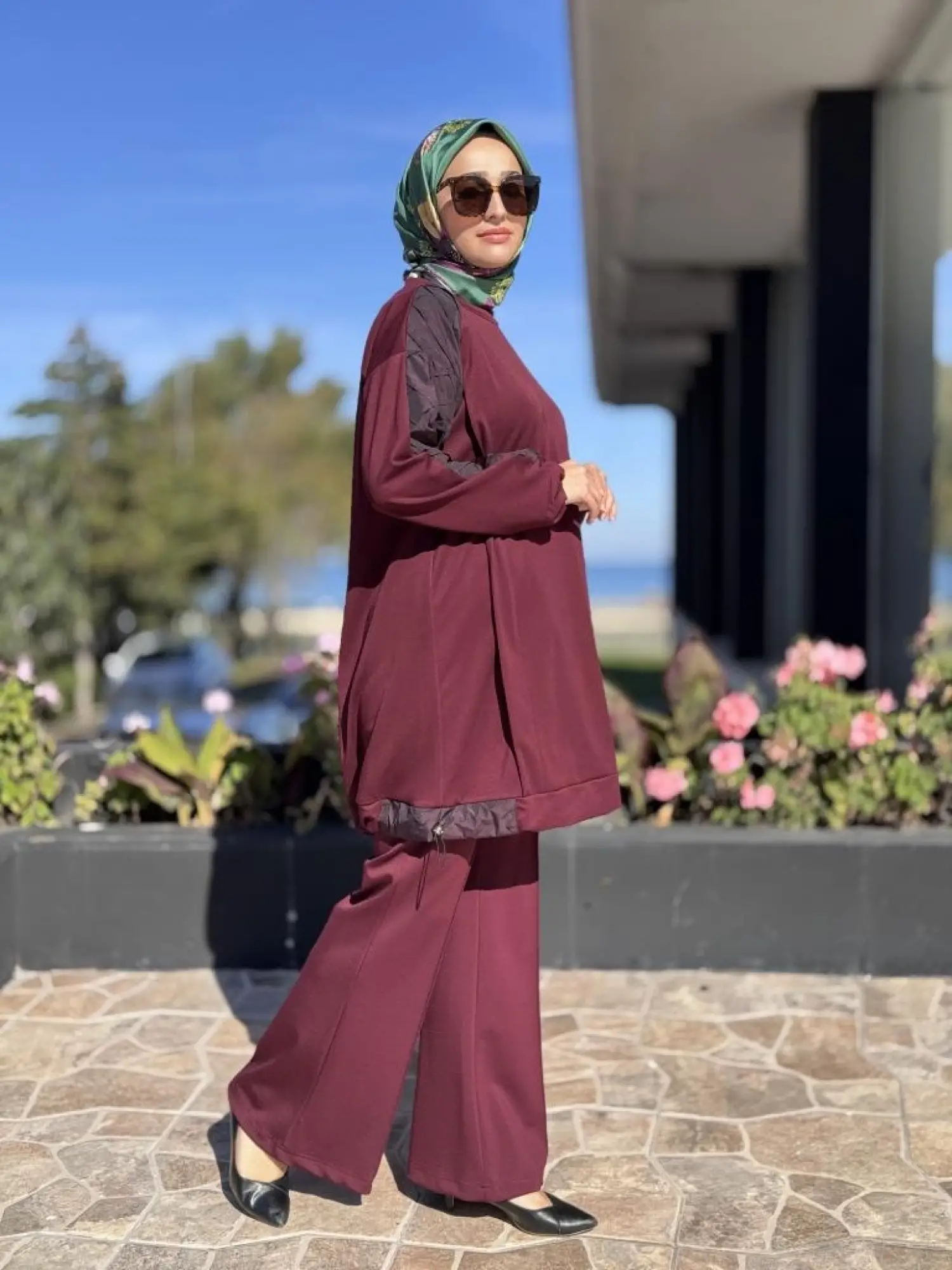 Misswhence Kolu Teknik Kumaş ve Dikiş Detaylı Tunik 38040