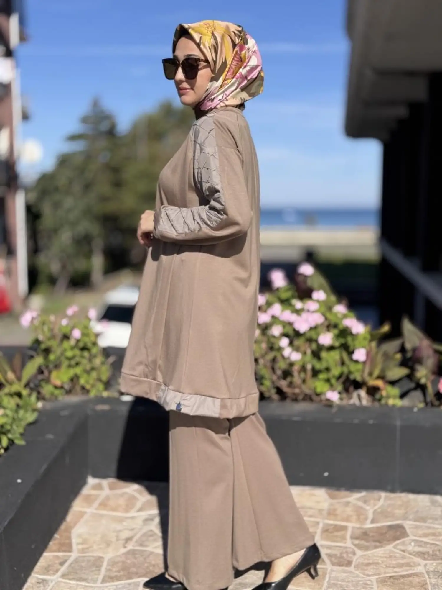 Misswhence Kolu Teknik Kumaş ve Dikiş Detaylı Tunik 38040