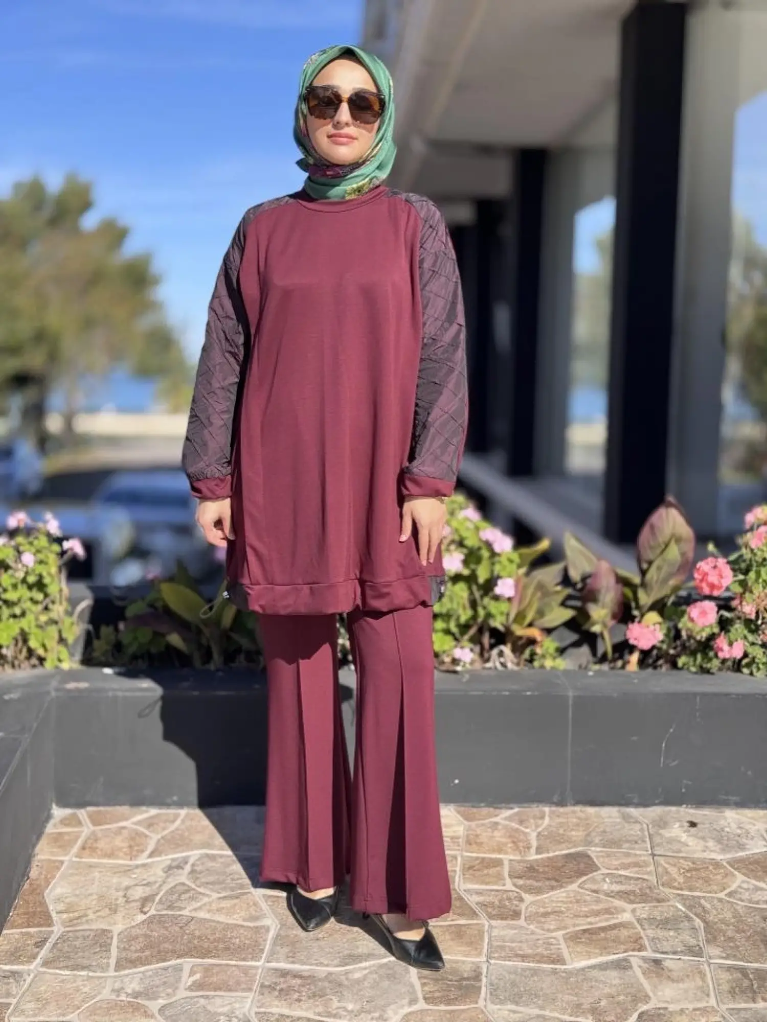 Misswhence Kolu Teknik Kumaş ve Dikiş Detaylı Tunik 38040