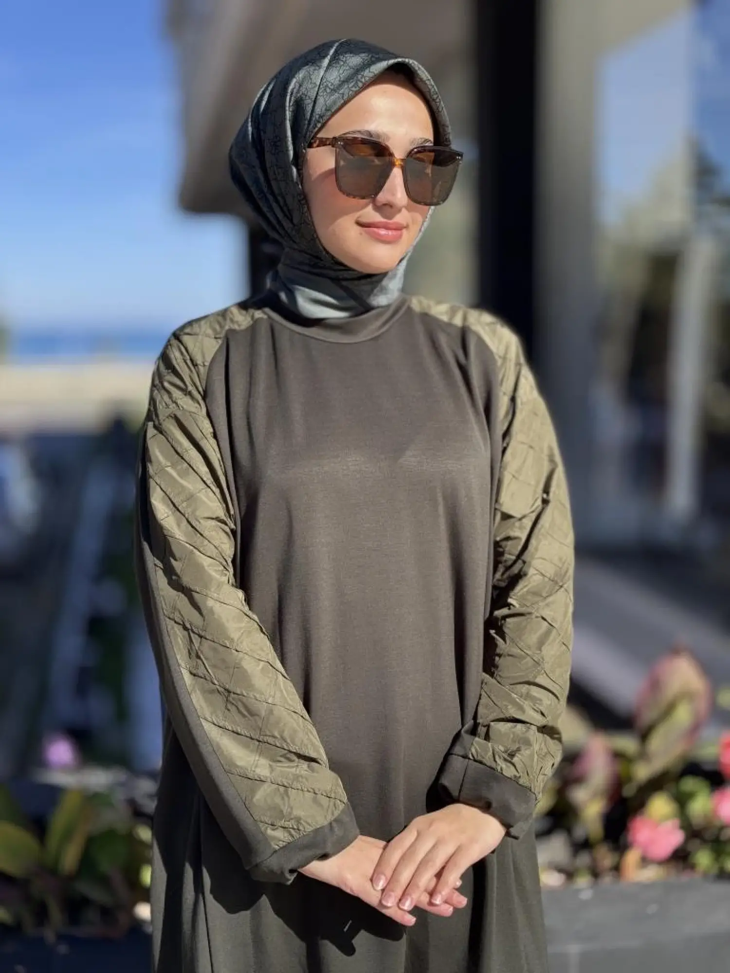 Misswhence Kolu Teknik Kumaş ve Dikiş Detaylı Tunik 38040