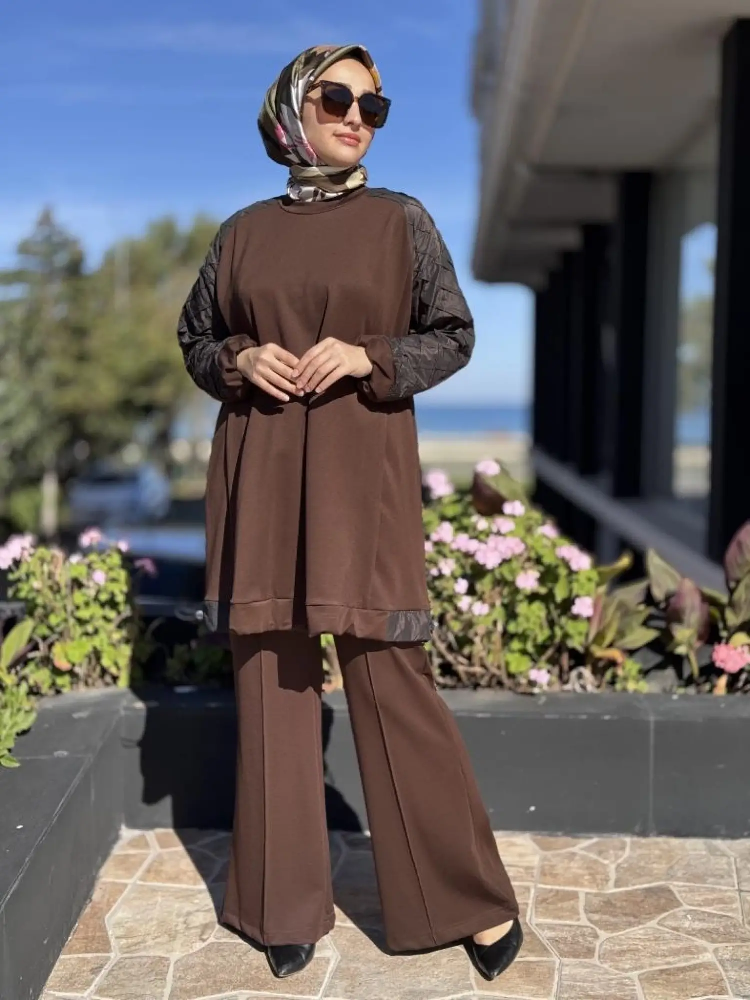 Misswhence Kolu Teknik Kumaş ve Dikiş Detaylı Tunik 38040