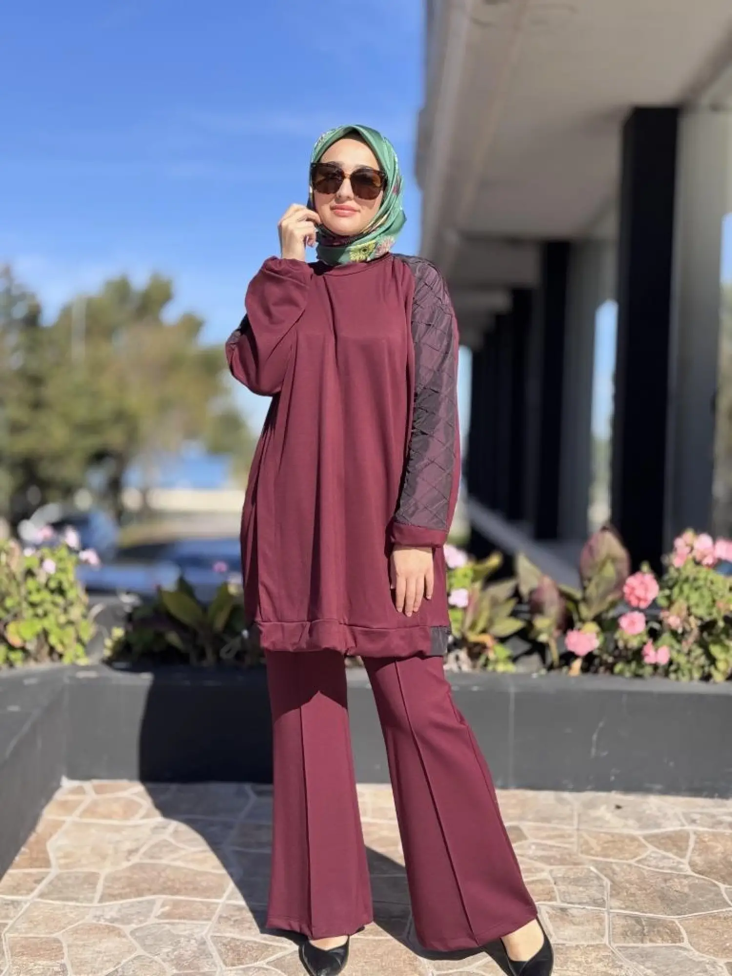 Misswhence Kolu Teknik Kumaş ve Dikiş Detaylı Tunik 38040