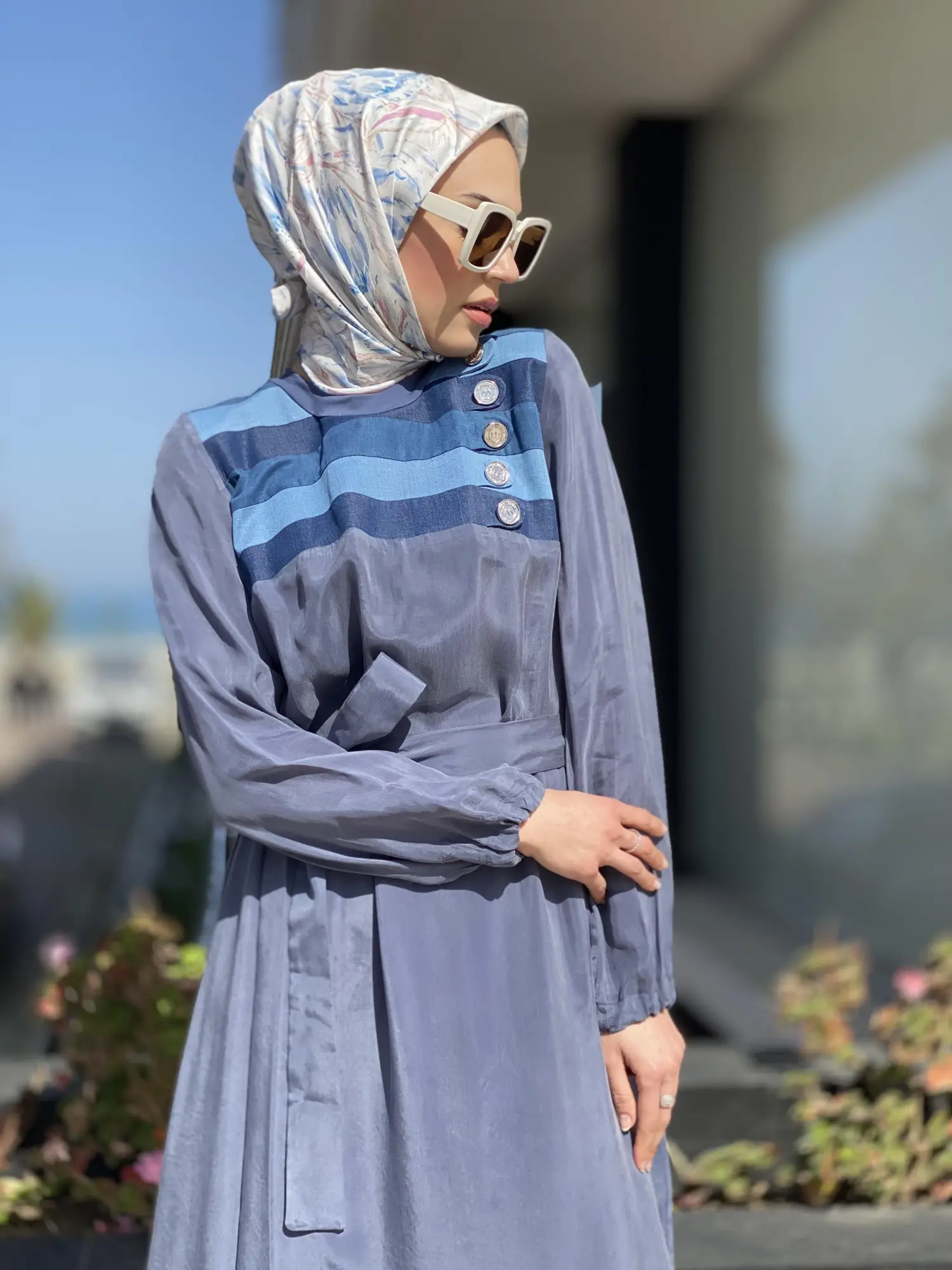 Misswhence Kot Detaylı İpek Elbise 35802