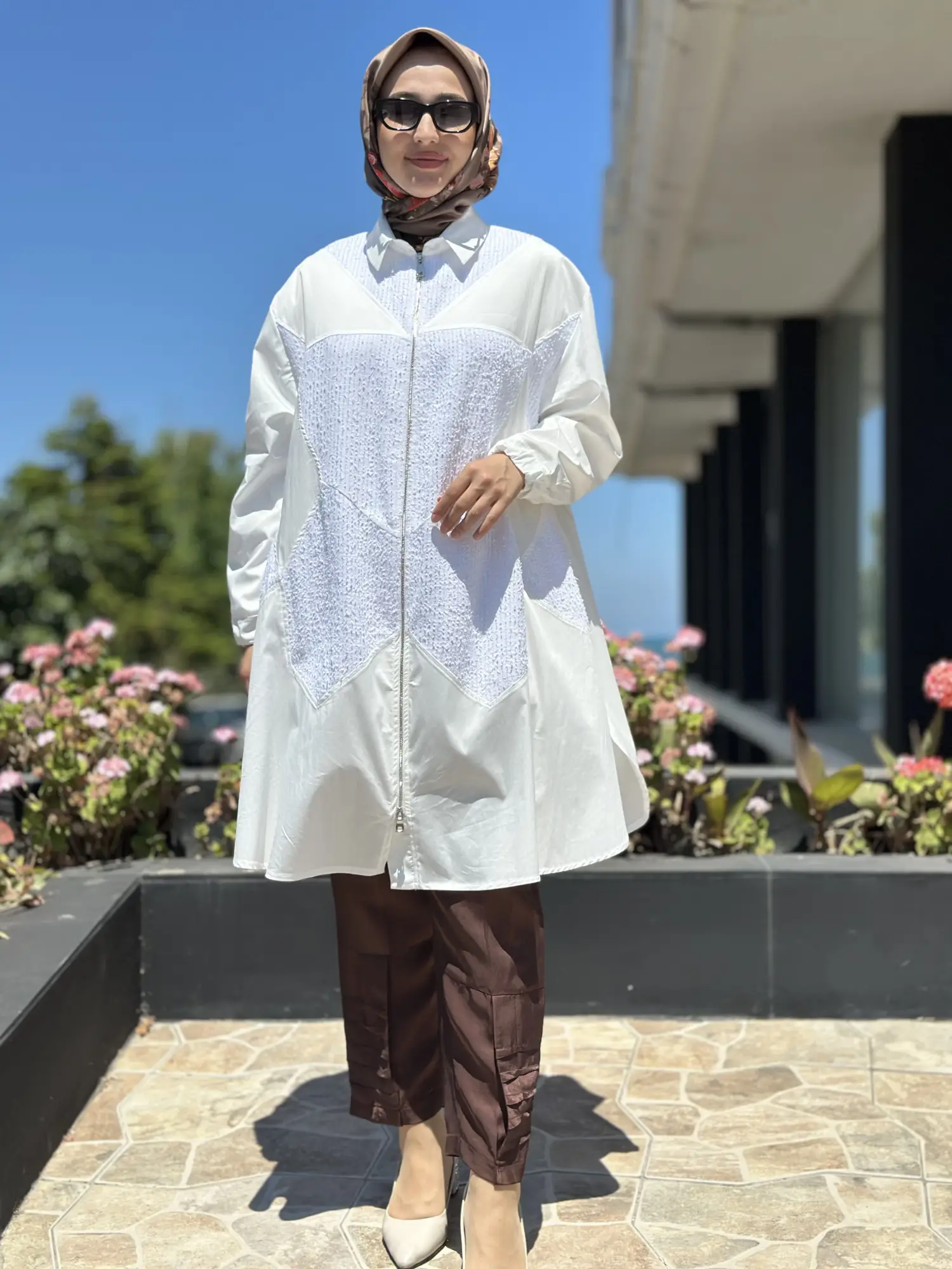 Misswhence Kumaş Ve Payet Detaylı Fermuarlı Kap 39403