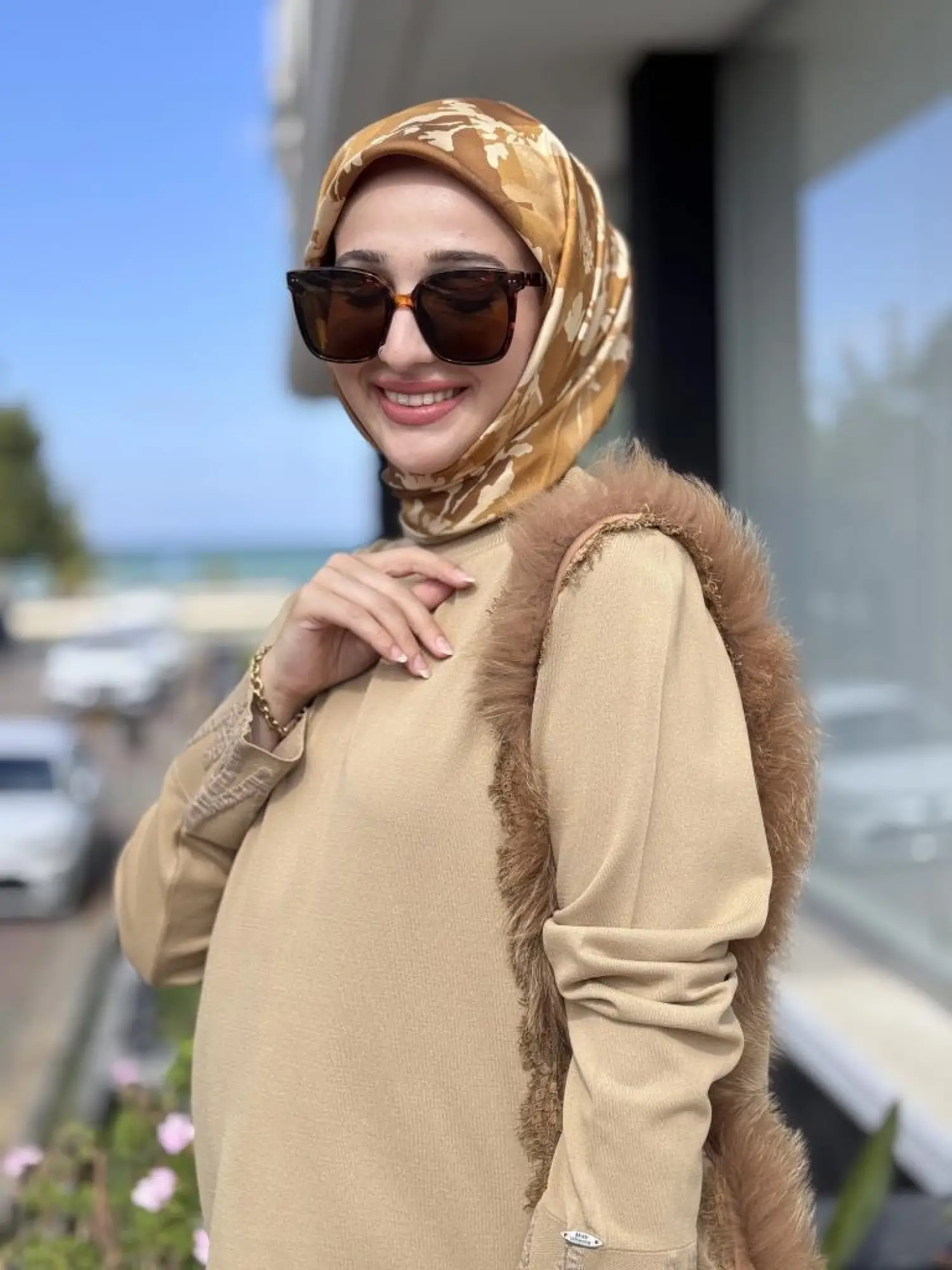 Misswhence Kürk ve Dantel Detaylı Triko Tunik MİSS268