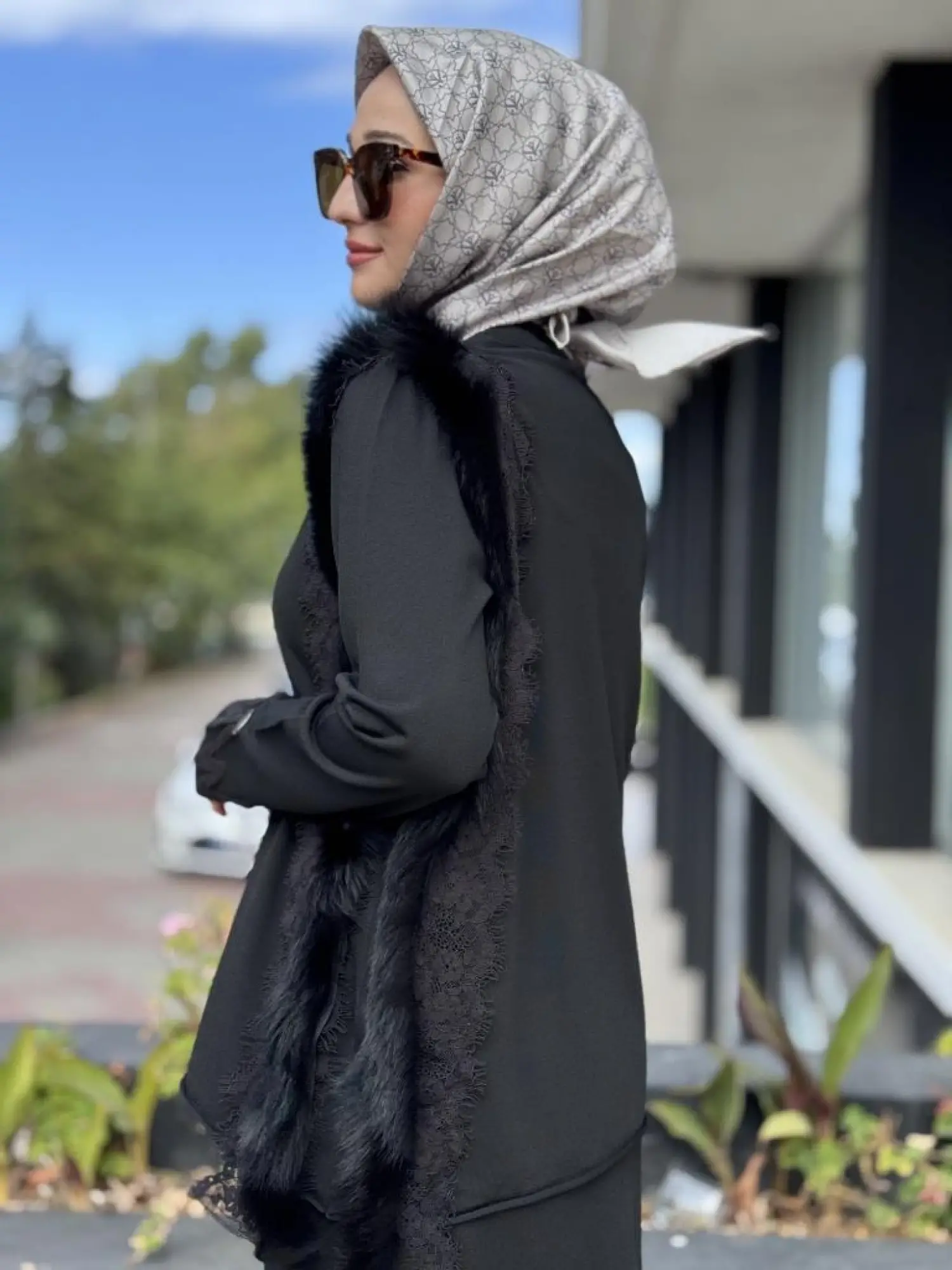 Misswhence Kürk ve Dantel Detaylı Triko Tunik MİSS268