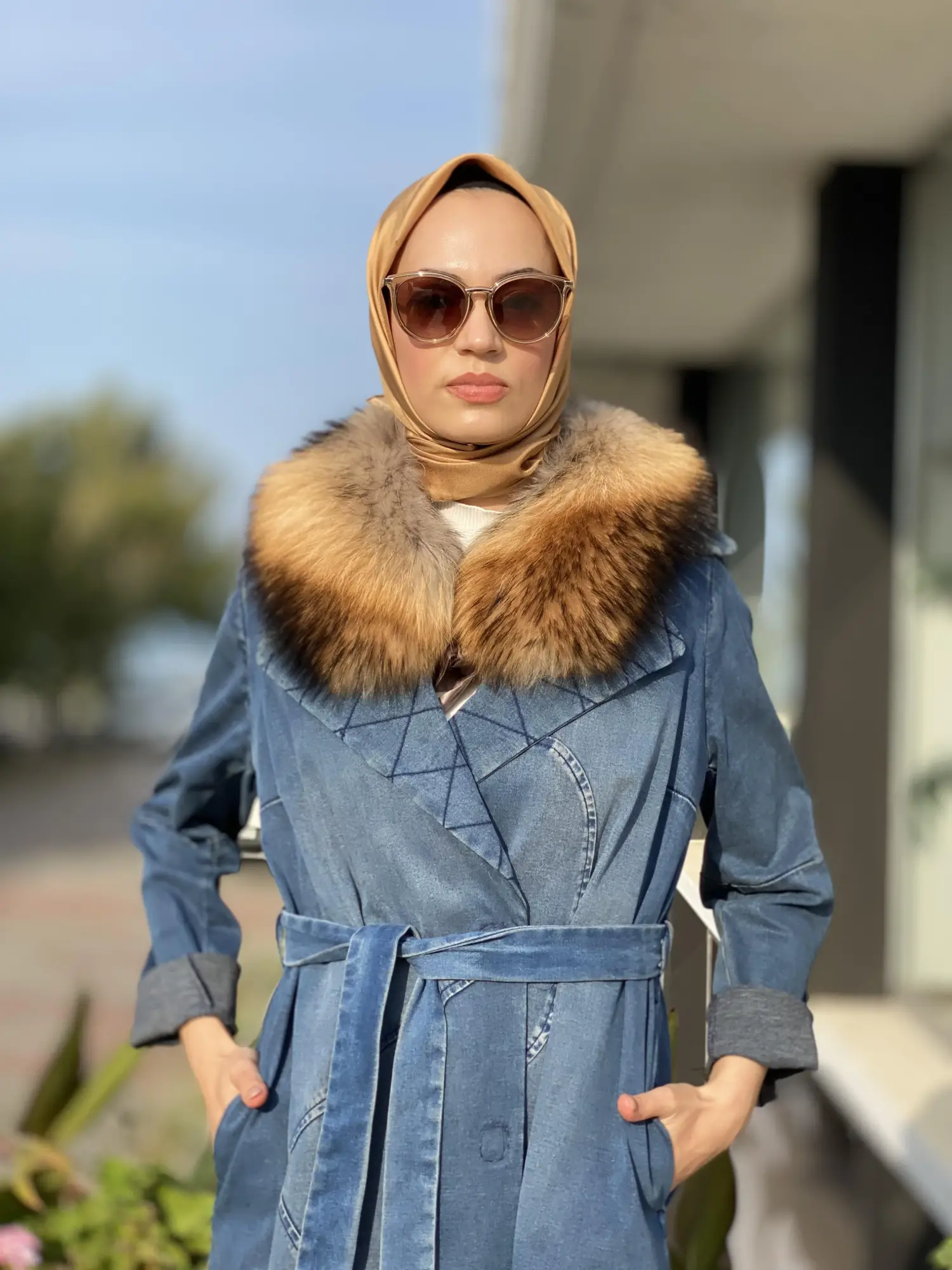 Misswhence Kürklü Kot Pardesü 34511