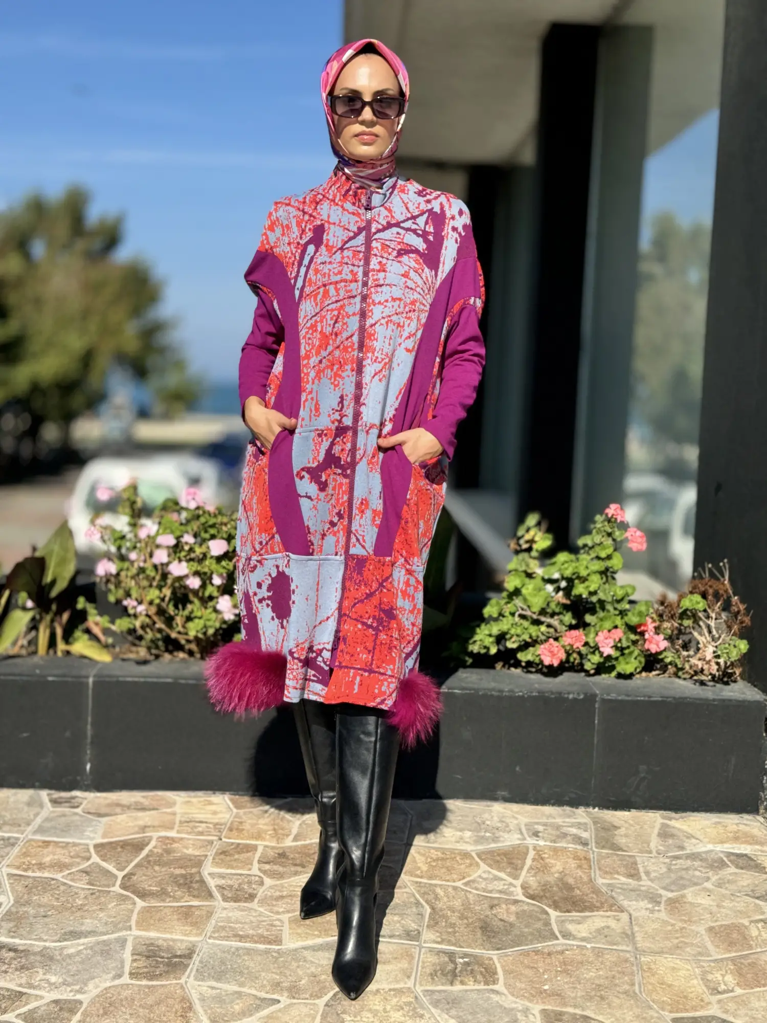 Misswhence Kürklü Triko Kap 36406