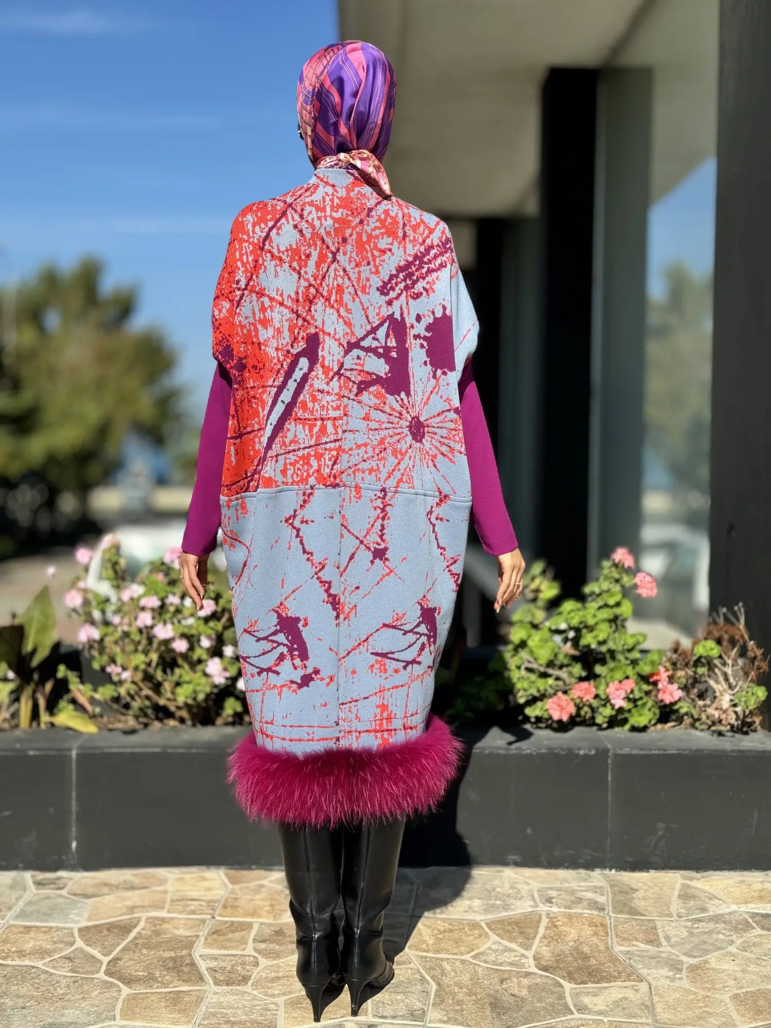 Misswhence Kürklü Triko Kap 36406