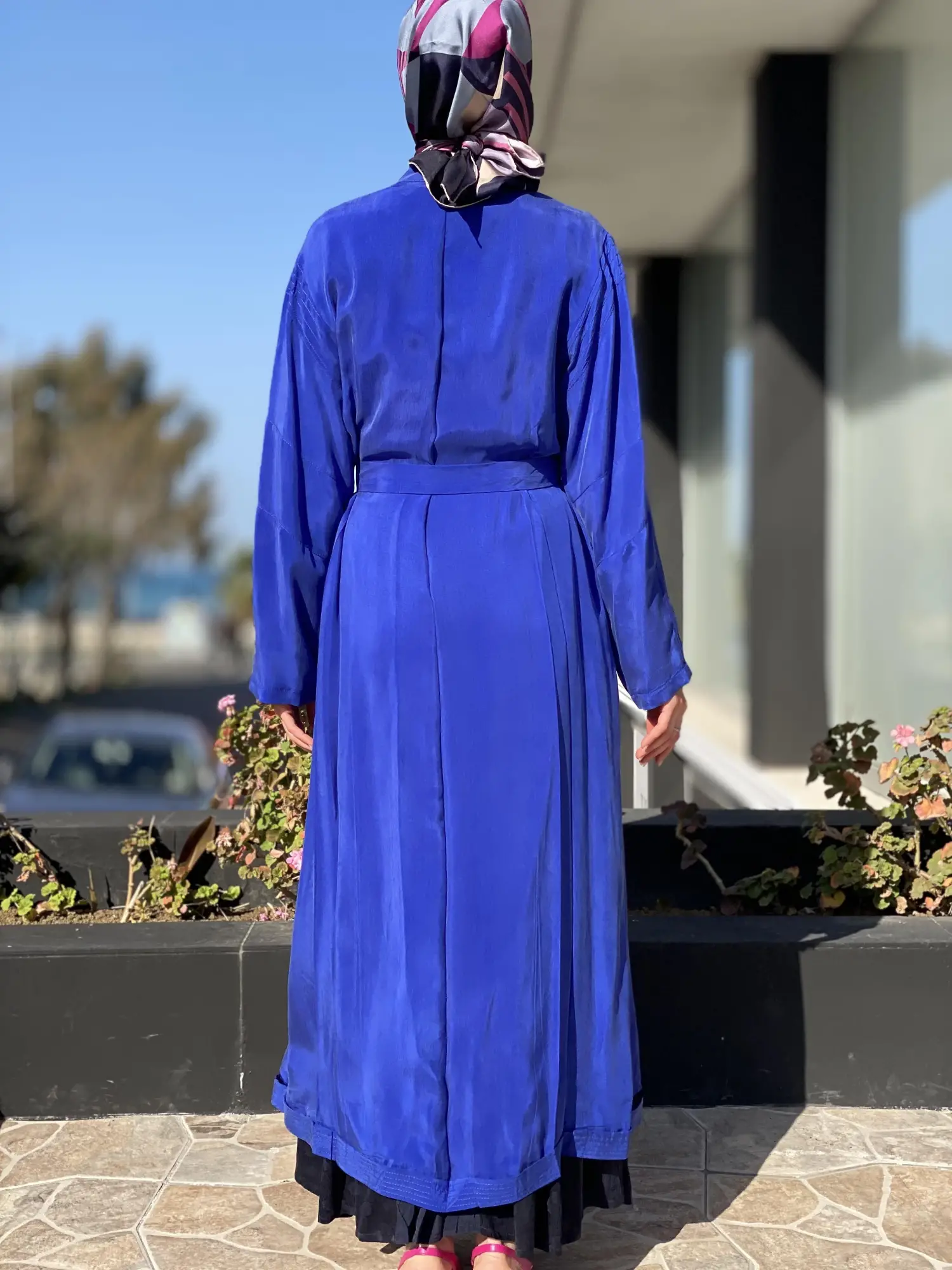 Misswhence Kuşaklı Cupra İpek Pardesü 35501