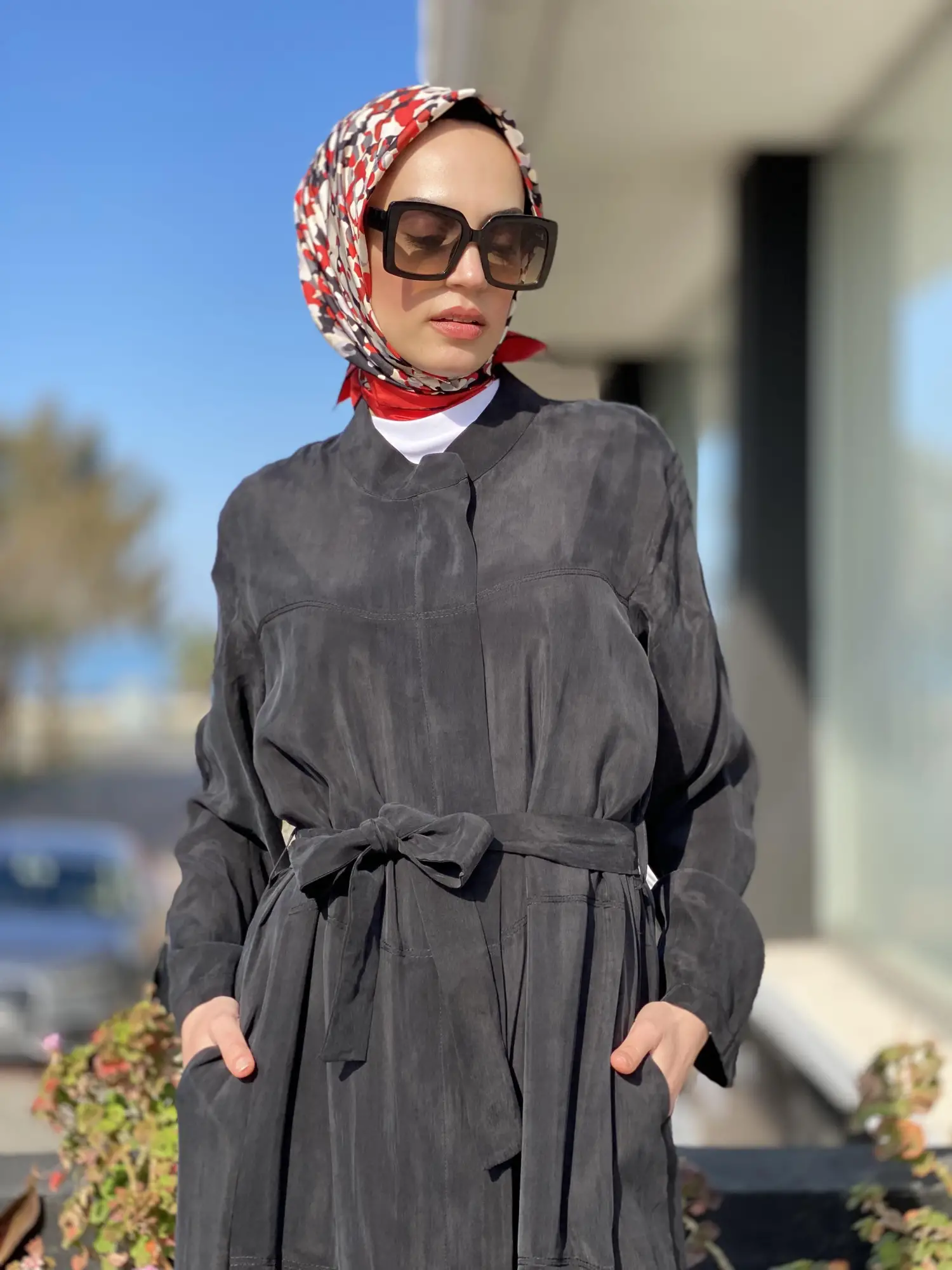 Misswhence Kuşaklı Cupra İpek Pardesü 35501