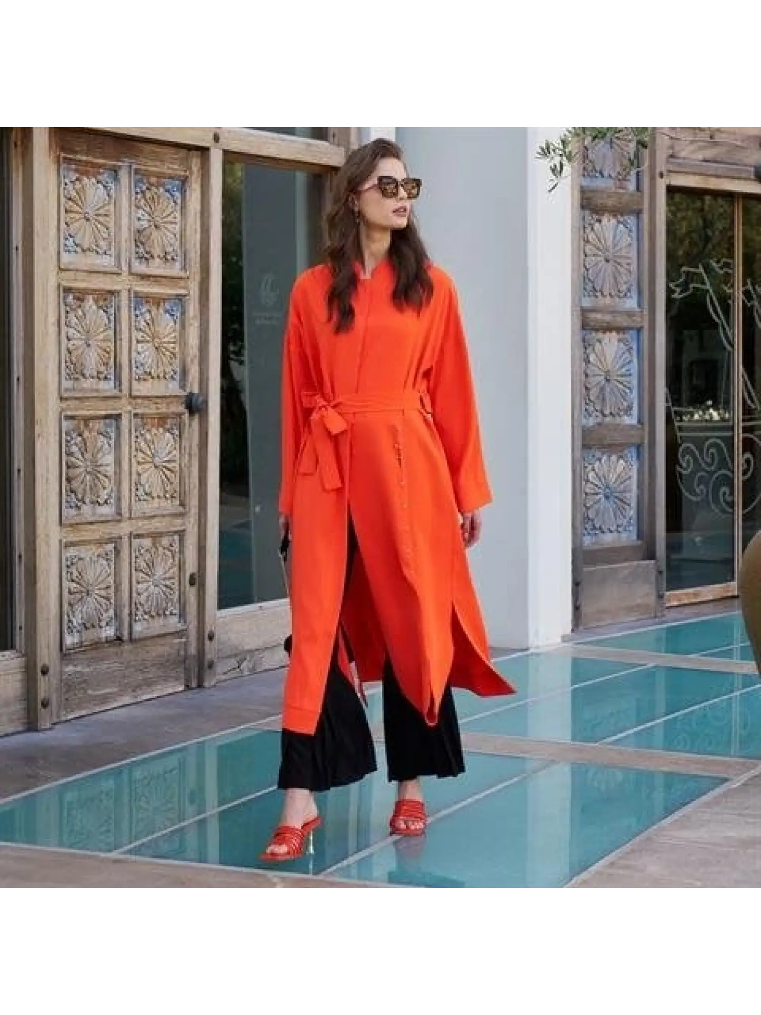 Misswhence Metal Detaylı Pardesü 33504