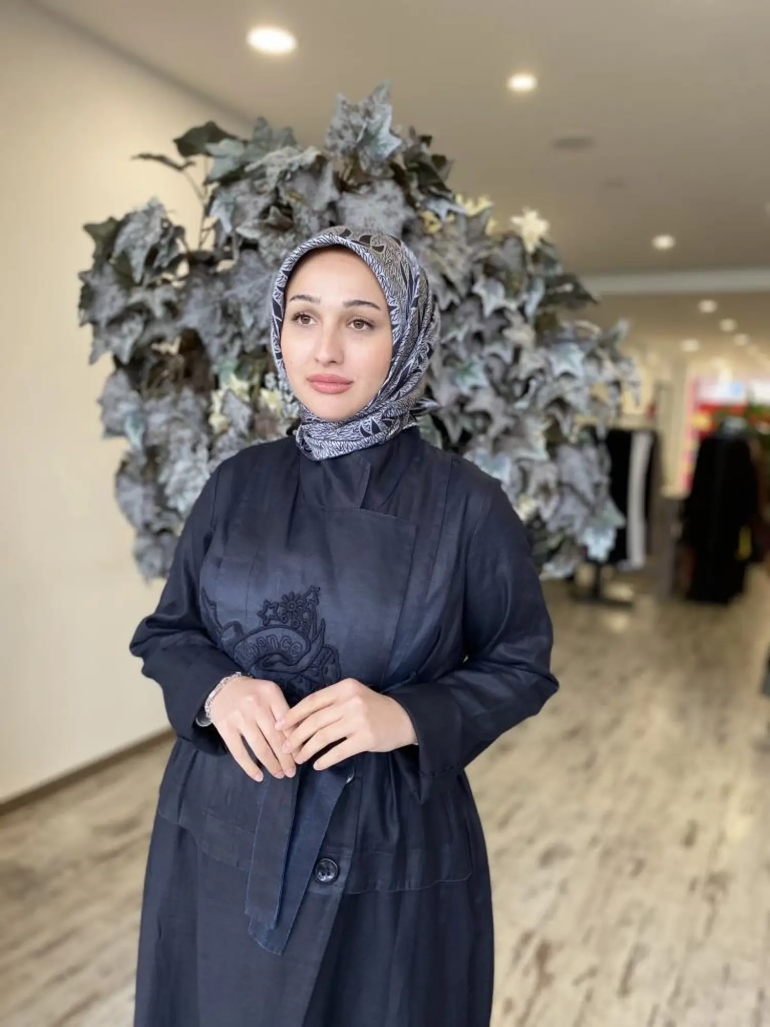 Misswhence Nakış Detaylı Kruvaze Tencel Viscon Pardesü 37501P