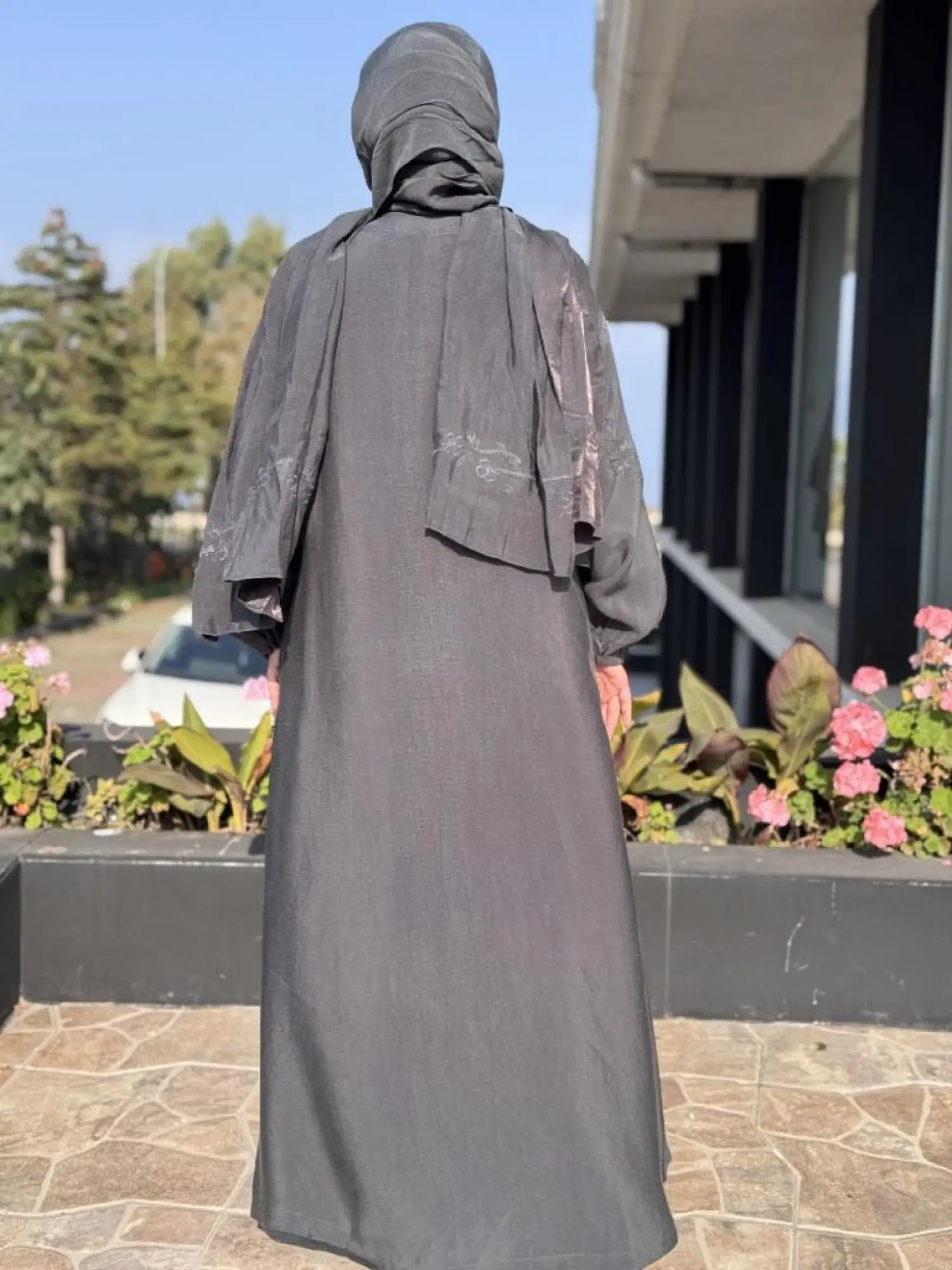 Misswhence Nakış Detaylı Şal Aksesuralı Pardesü 38514