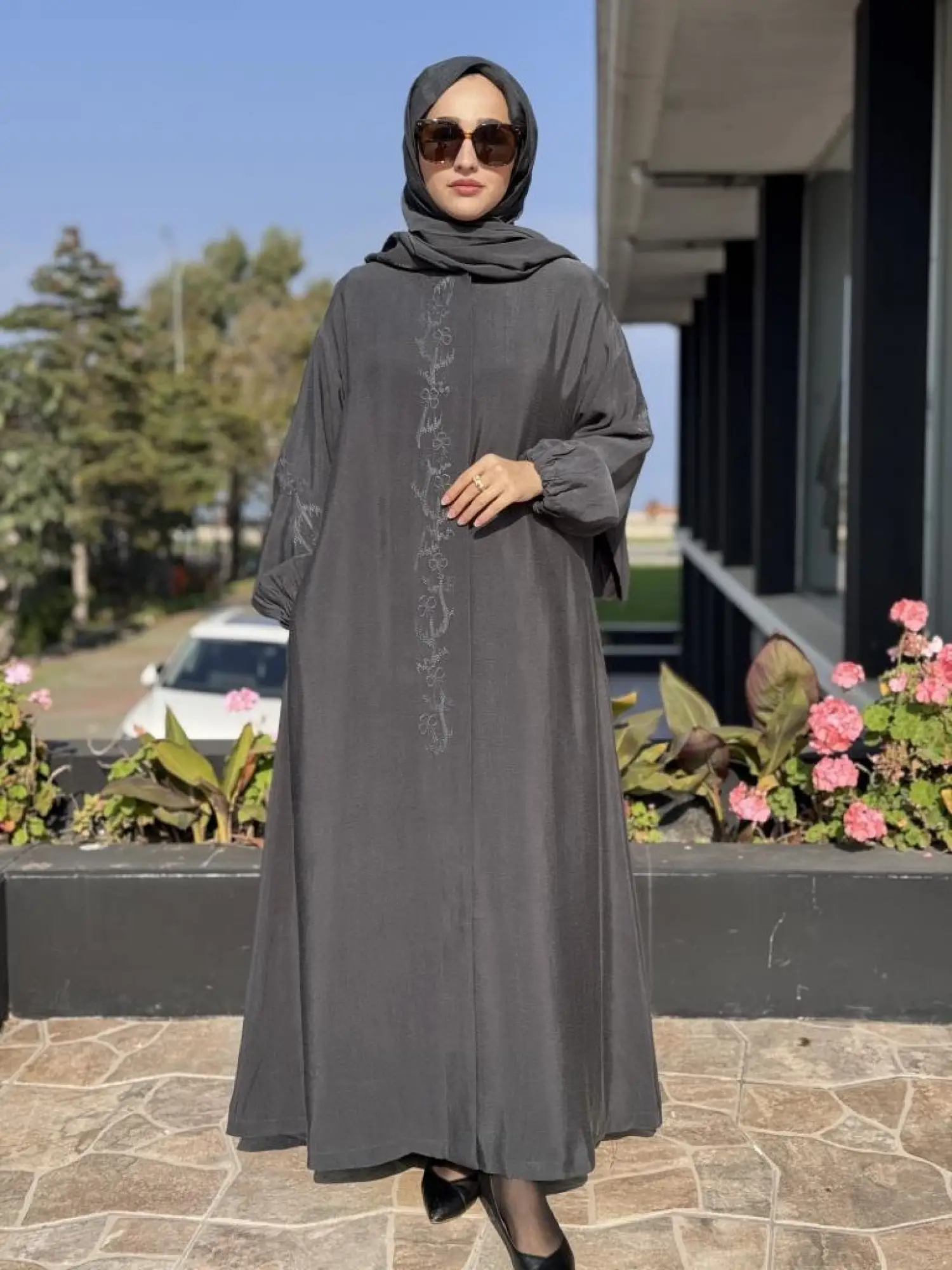 Misswhence Nakış Detaylı Şal Aksesuralı Pardesü 38514