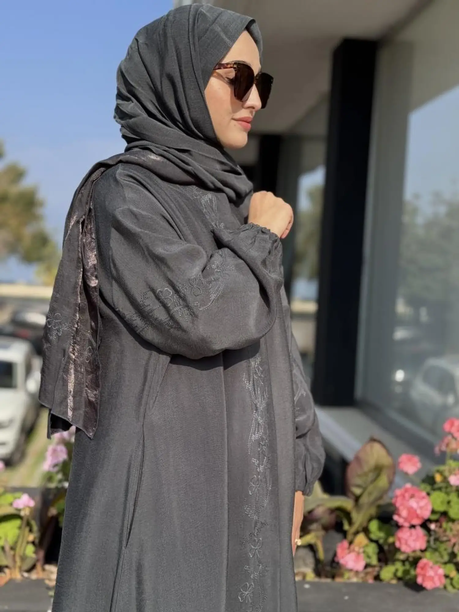 Misswhence Nakış Detaylı Şal Aksesuralı Pardesü 38514