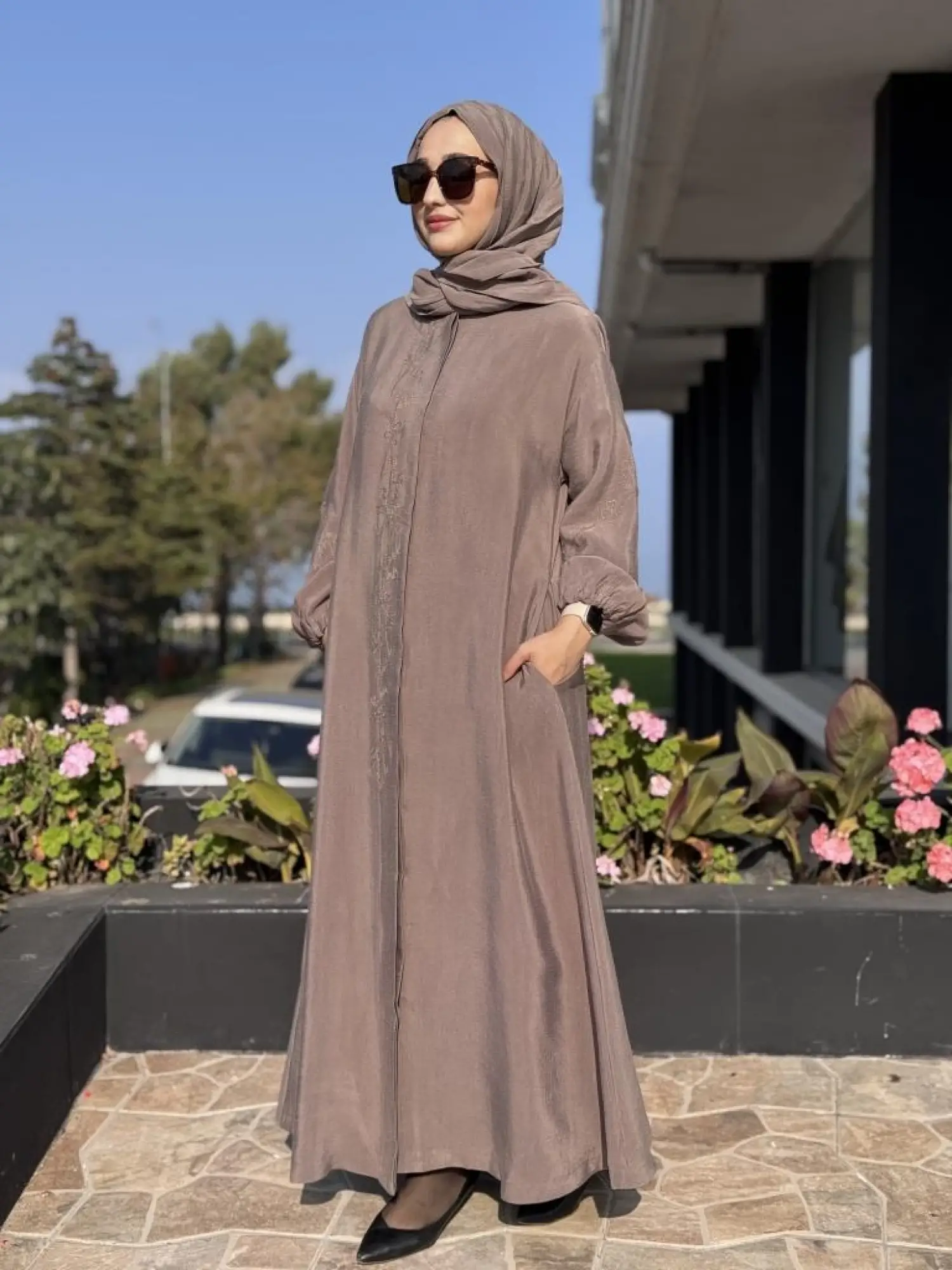 Misswhence Nakış Detaylı Şal Aksesuralı Pardesü 38514