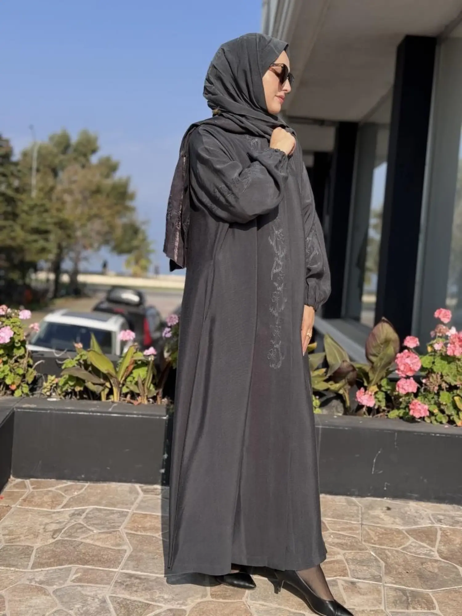 Misswhence Nakış Detaylı Şal Aksesuralı Pardesü 38514