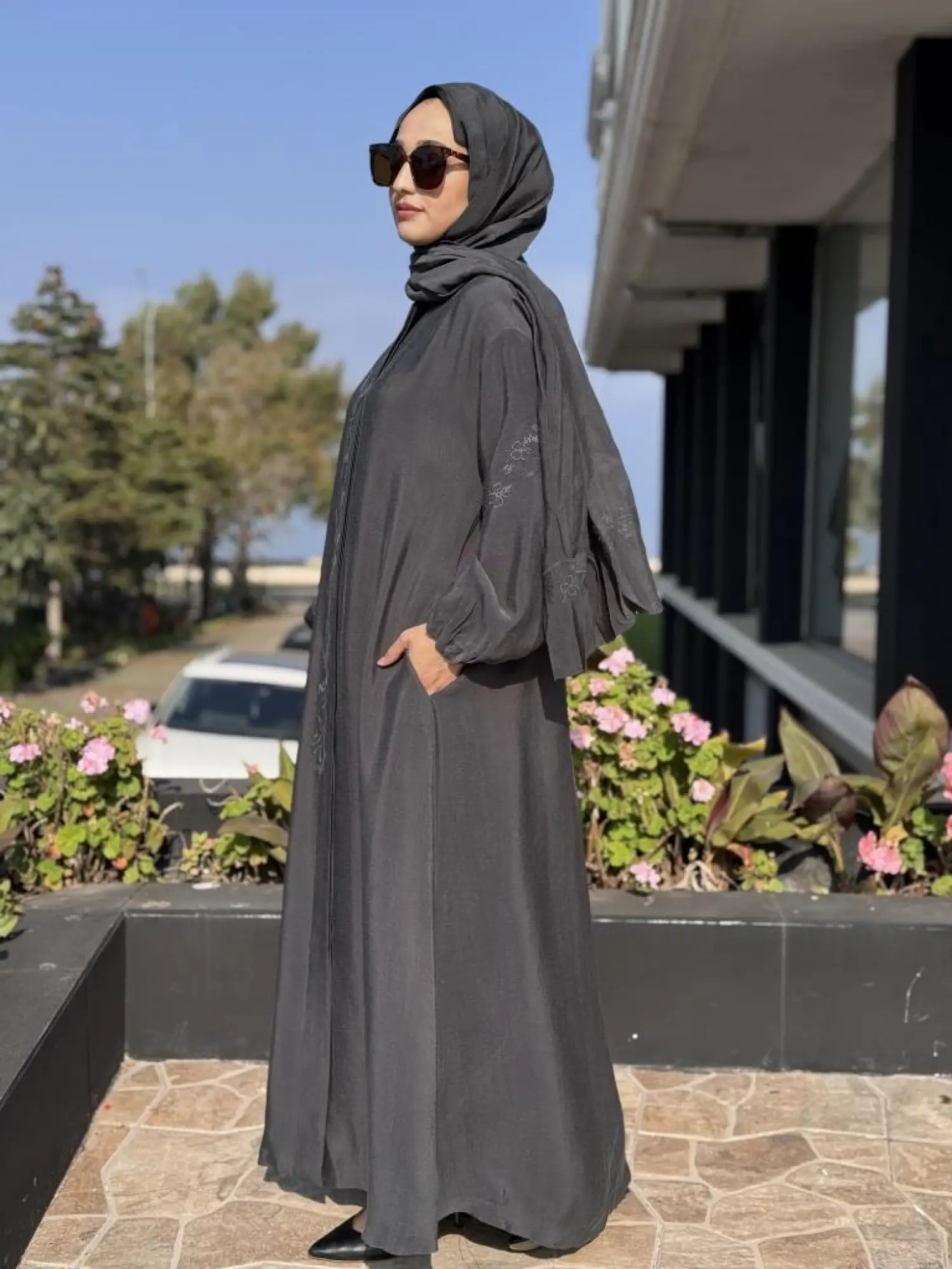 Misswhence Nakış Detaylı Şal Aksesuralı Pardesü 38514