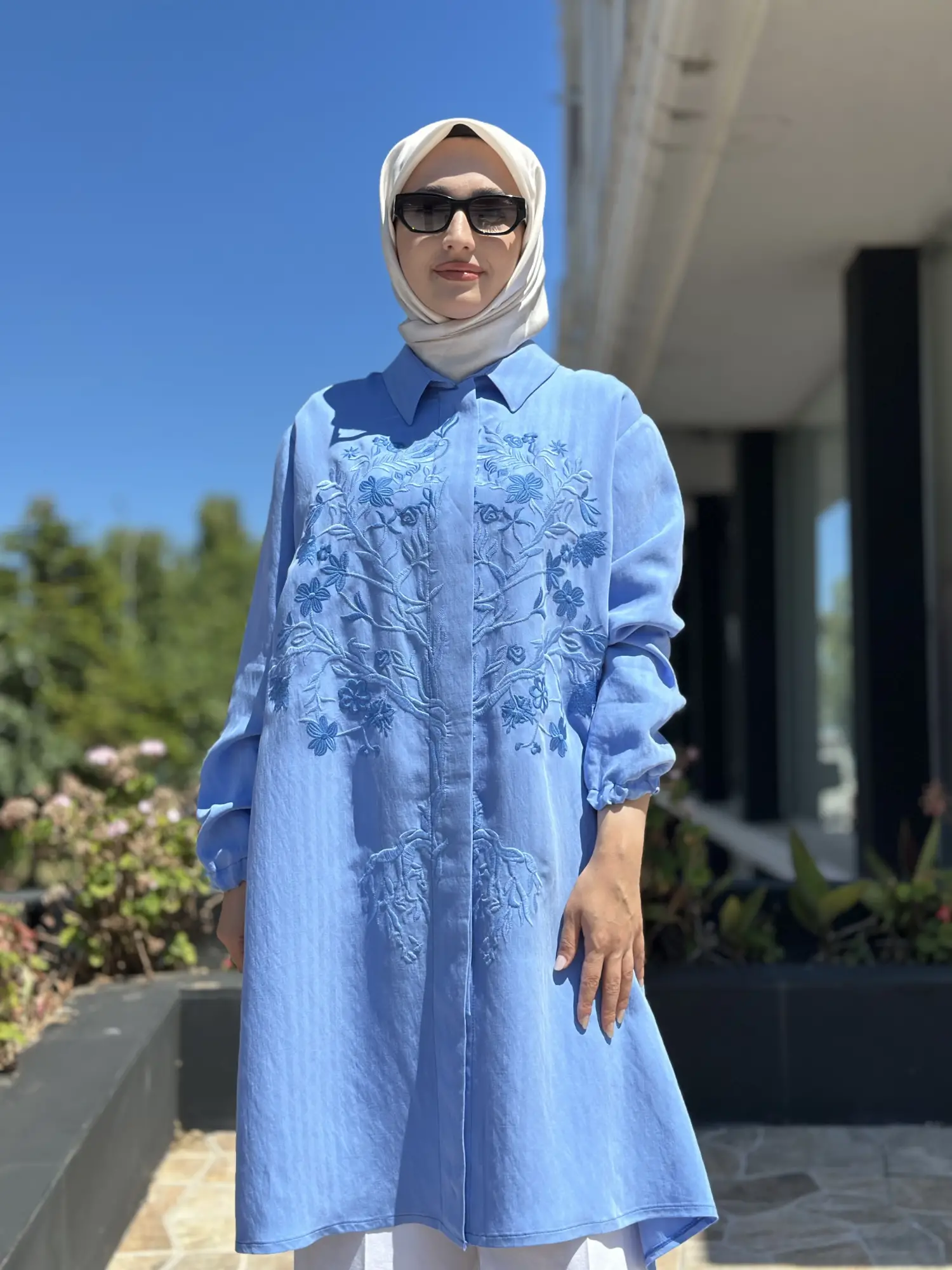 Misswhence Nakış Detaylı Tensel Kap/Gömlek 39308