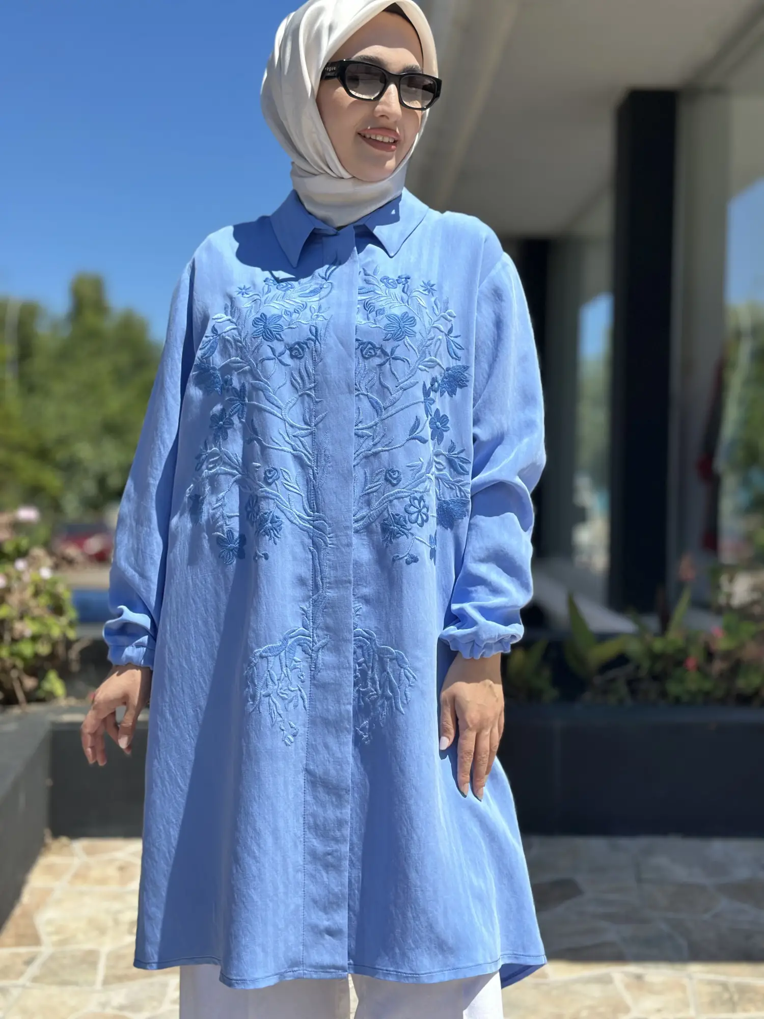 Misswhence Nakış Detaylı Tensel Kap/Gömlek 39308