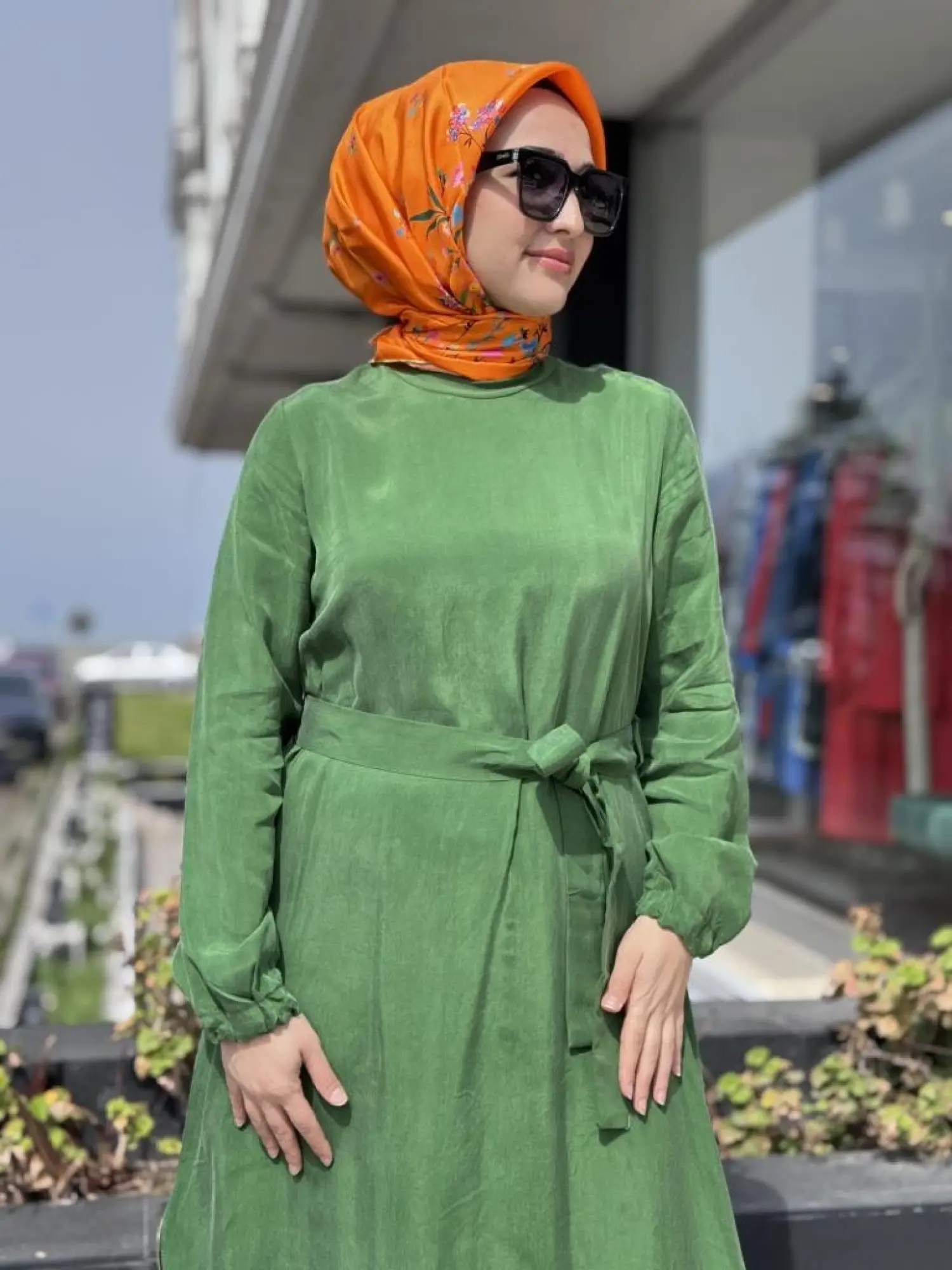 Misswhence Nakış ve Fermuar Detaylı Cupra İpek Elbise 37800